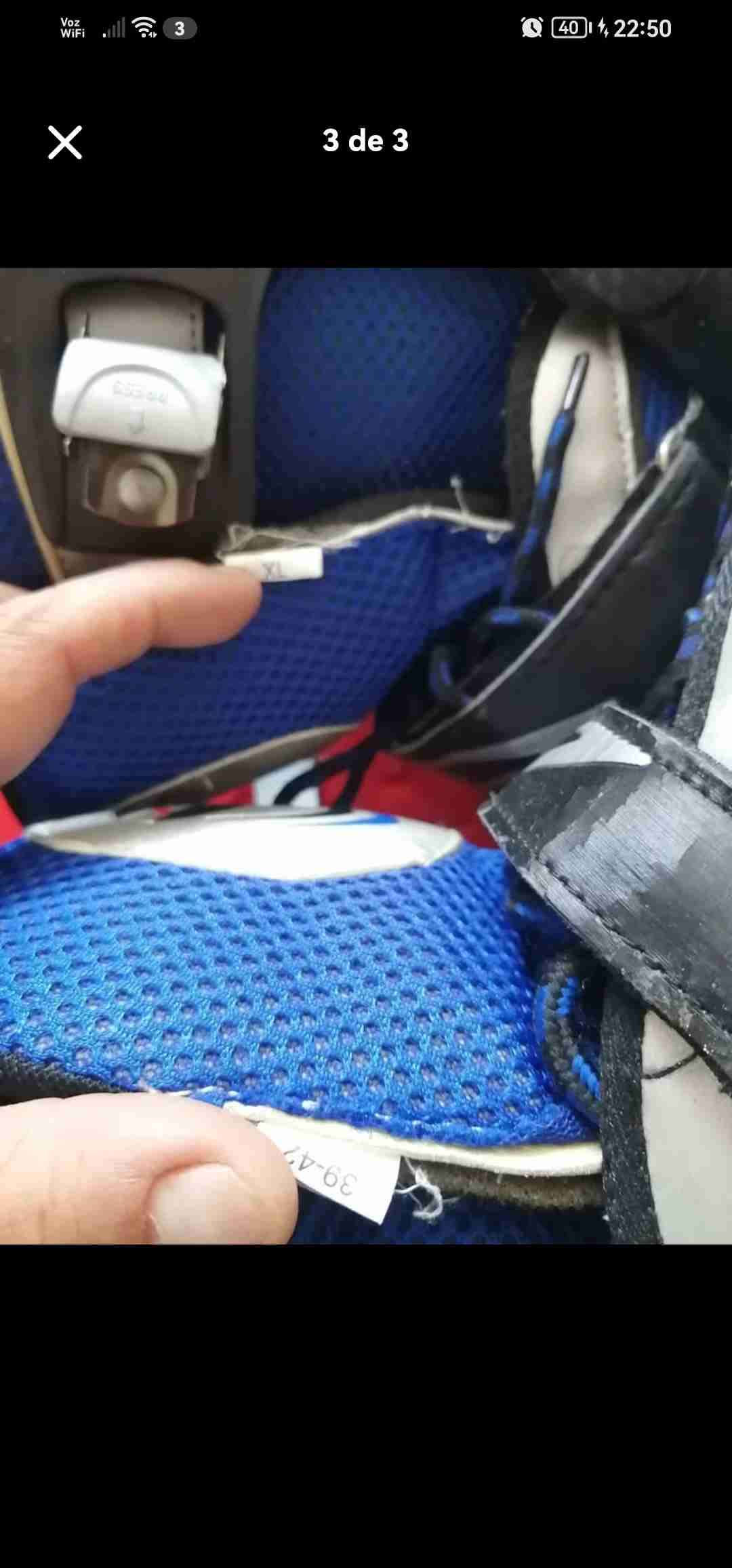 Patines en línea azul y negro - miniatura 3