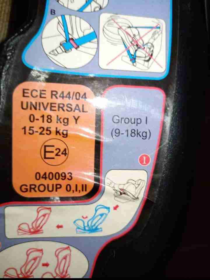 Silla de auto infantil Bebesit negra y rosada - miniatura 3