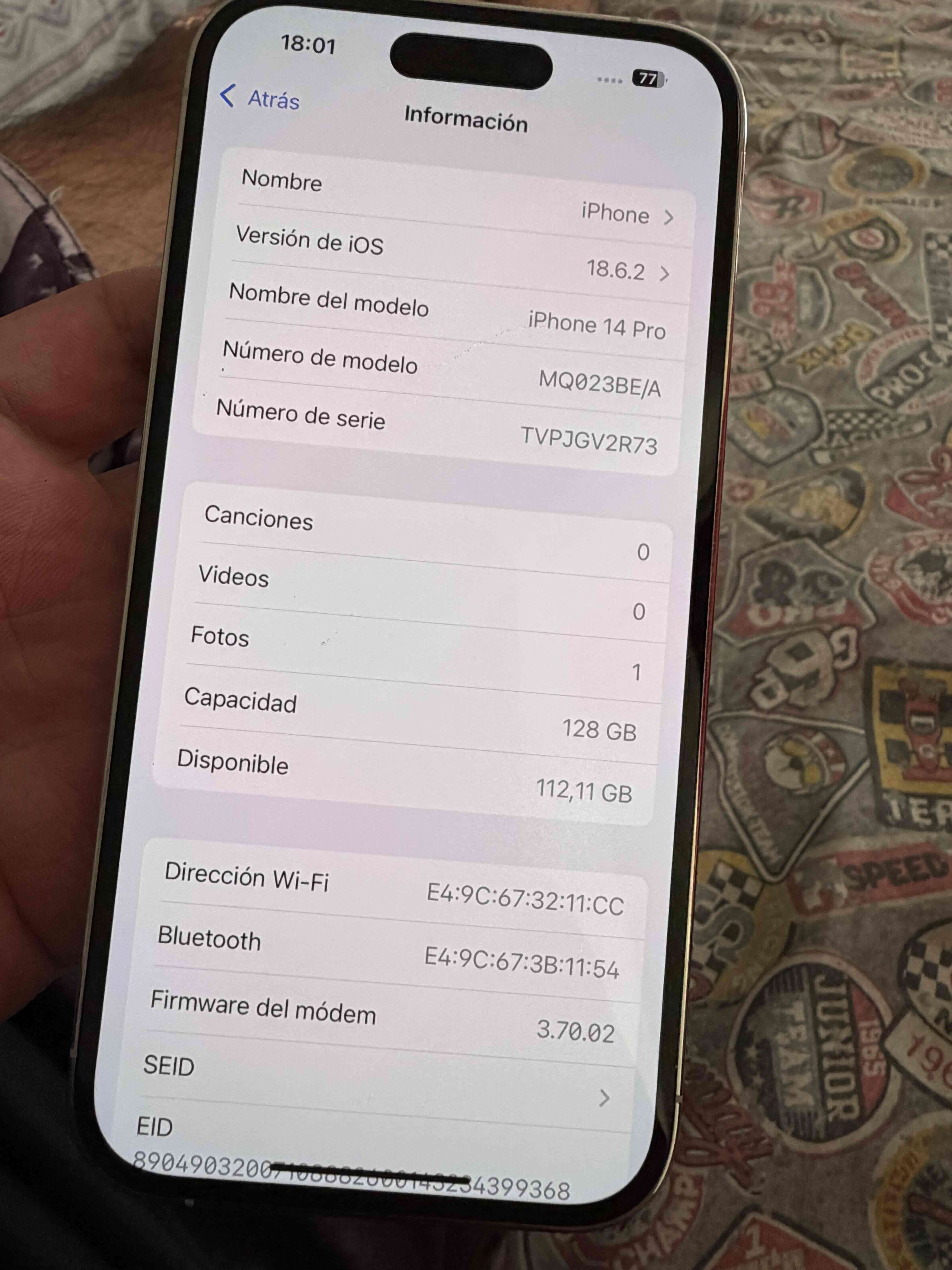 iPhone 14 Pro plata 128GB - miniatura 4