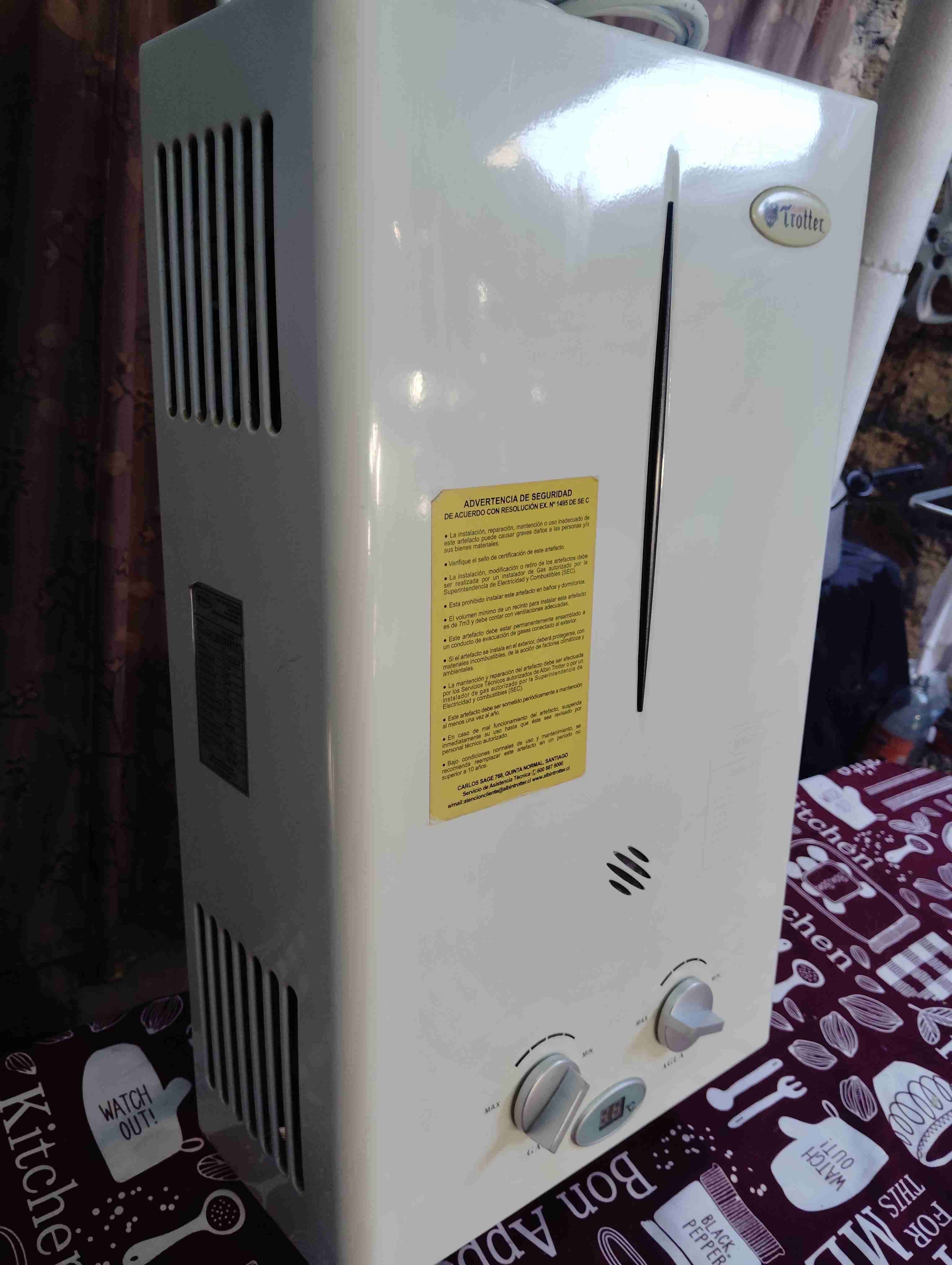 Calefón trotter de tiró forzado 10lt / sin kit de - 3