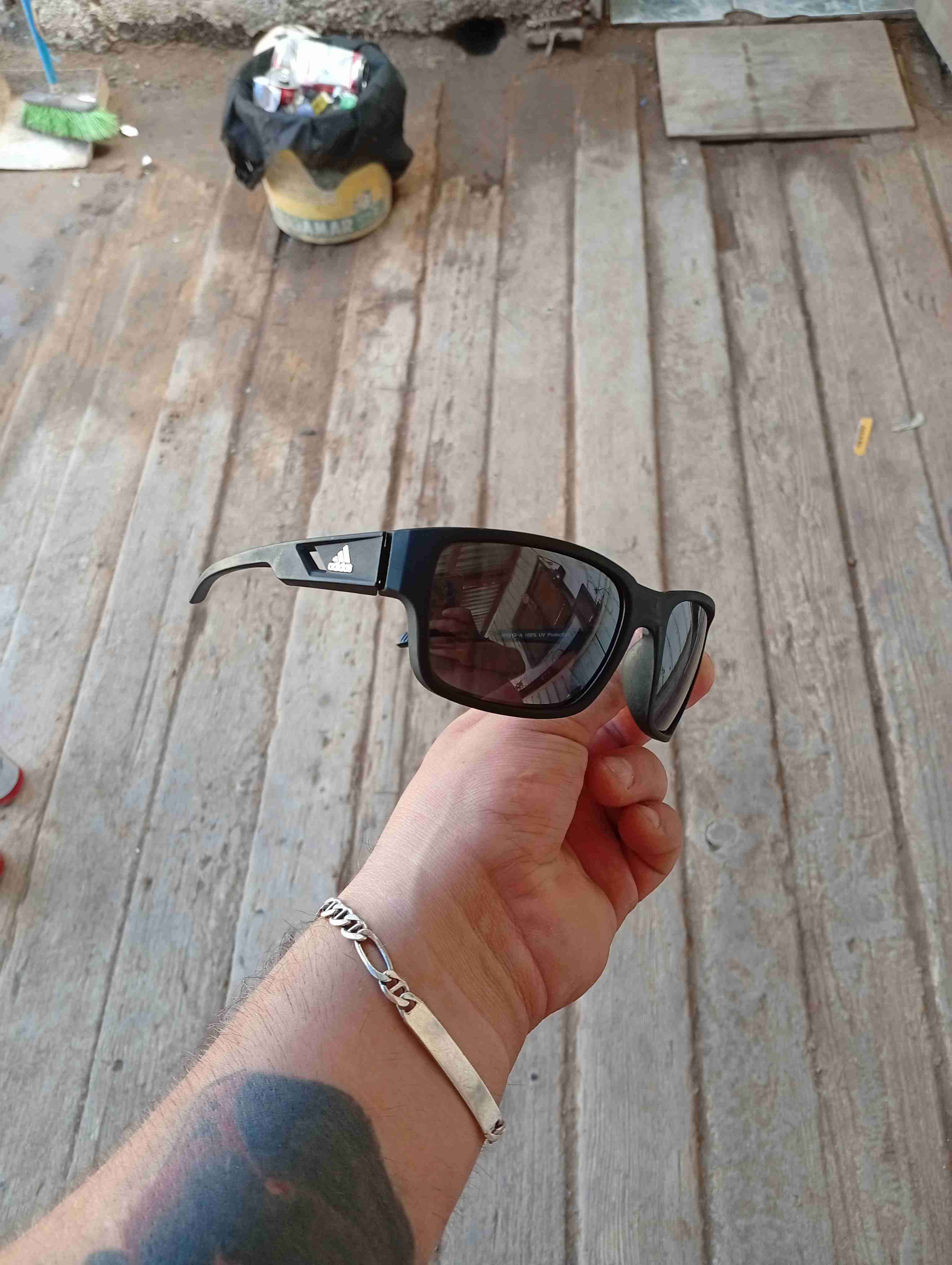 Gafas de sol negras deportivas marca Adidas origin - miniatura 2