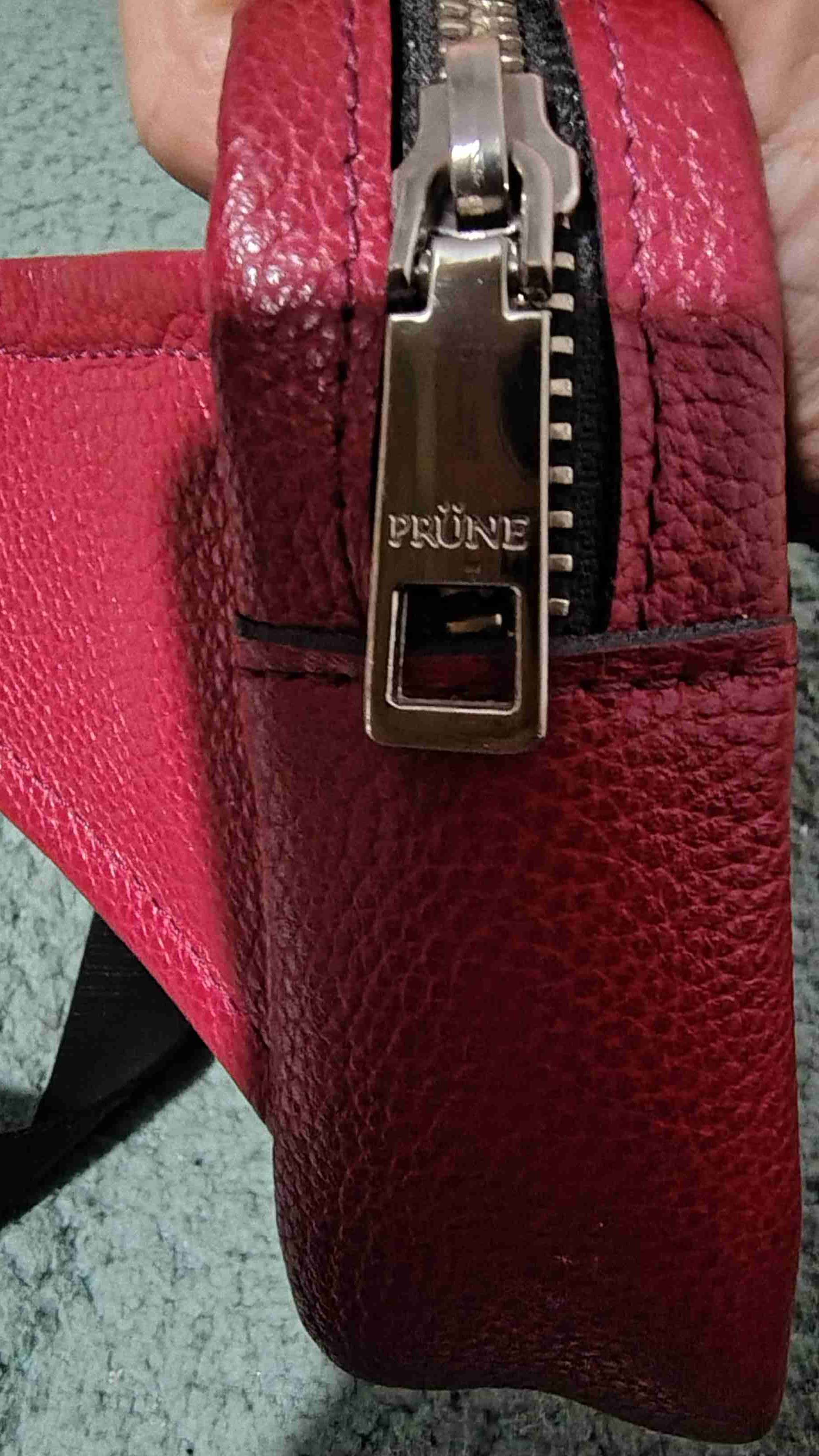 Riñonera roja con cierres metálicos PRÜNE - miniatura 5
