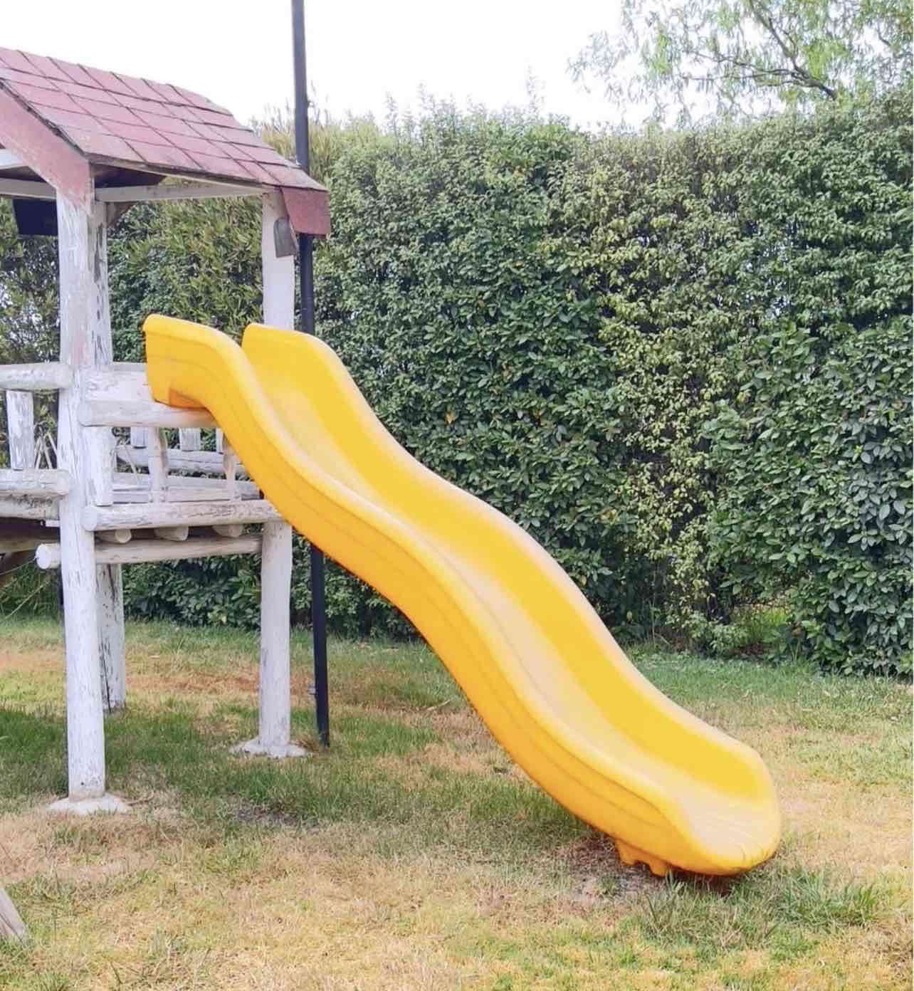 Tobogán infantil amarillo - 3