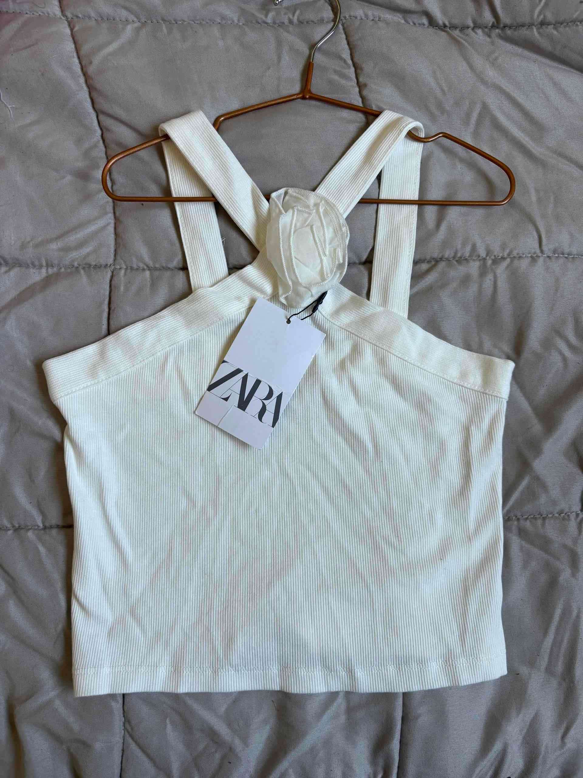 Top blanco tirantes Zara