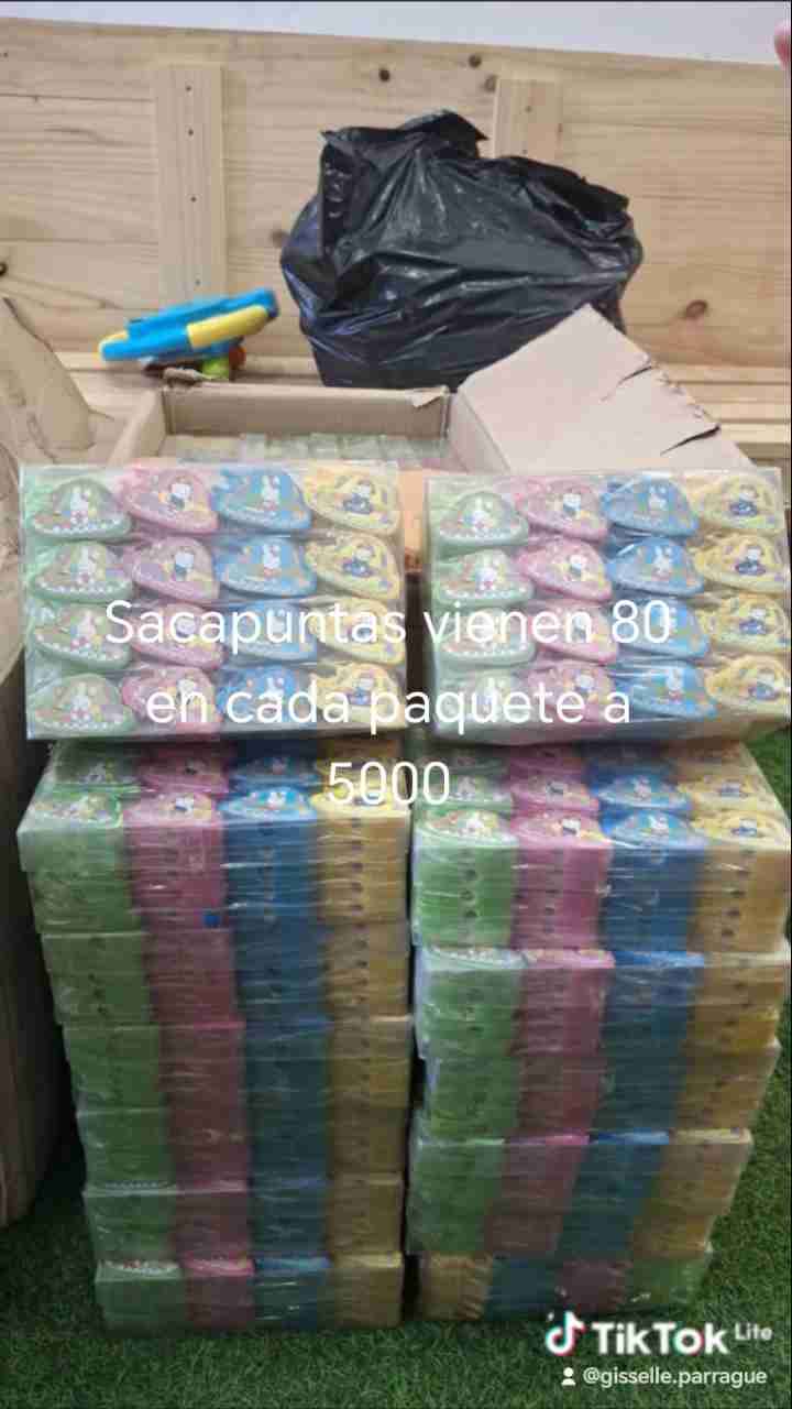 Paquete de sacapuntas 80 unidades