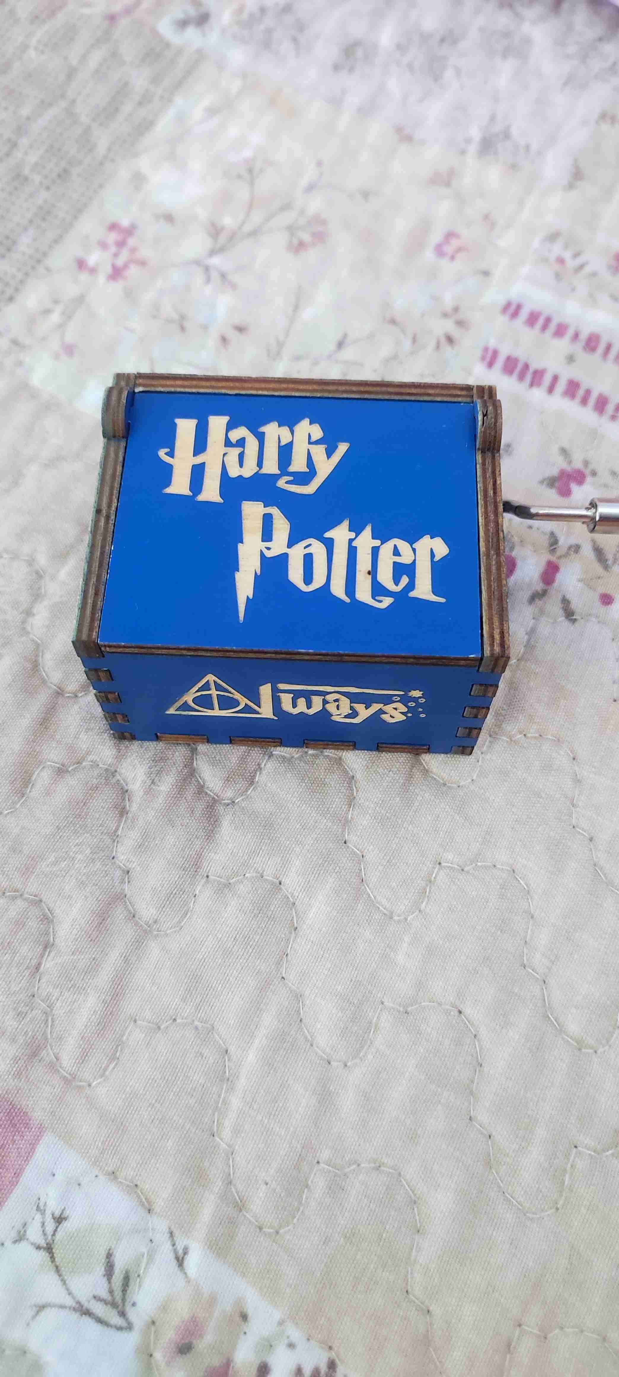 Caja musical temática azul Harry Potter - miniatura 2