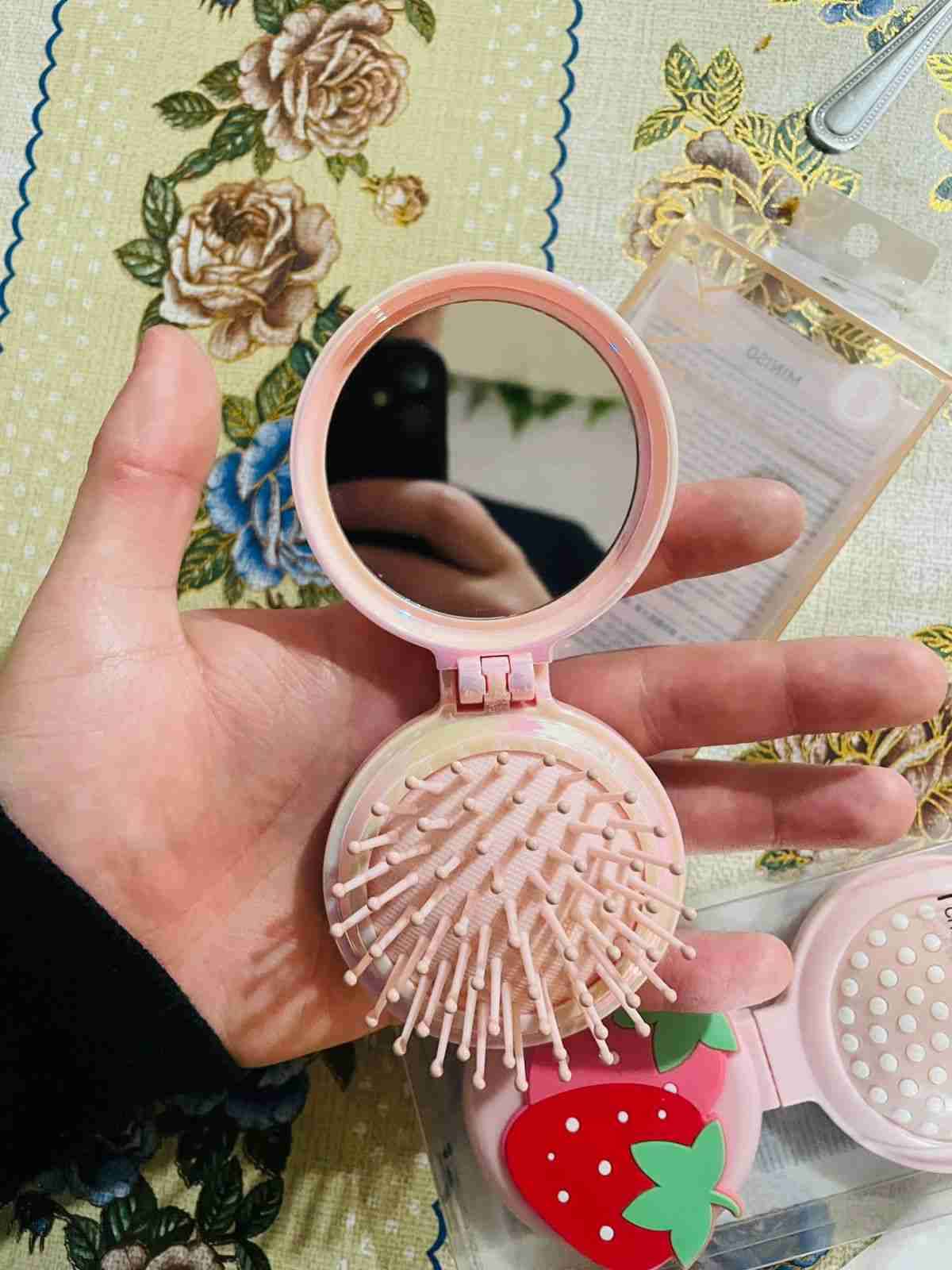 Cepillo de cabello frutal espejo - miniatura 2