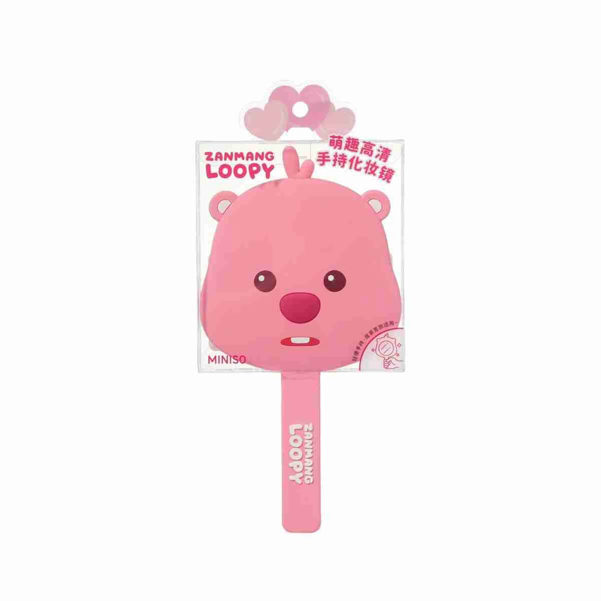 Espejo de mano rosa Loopy