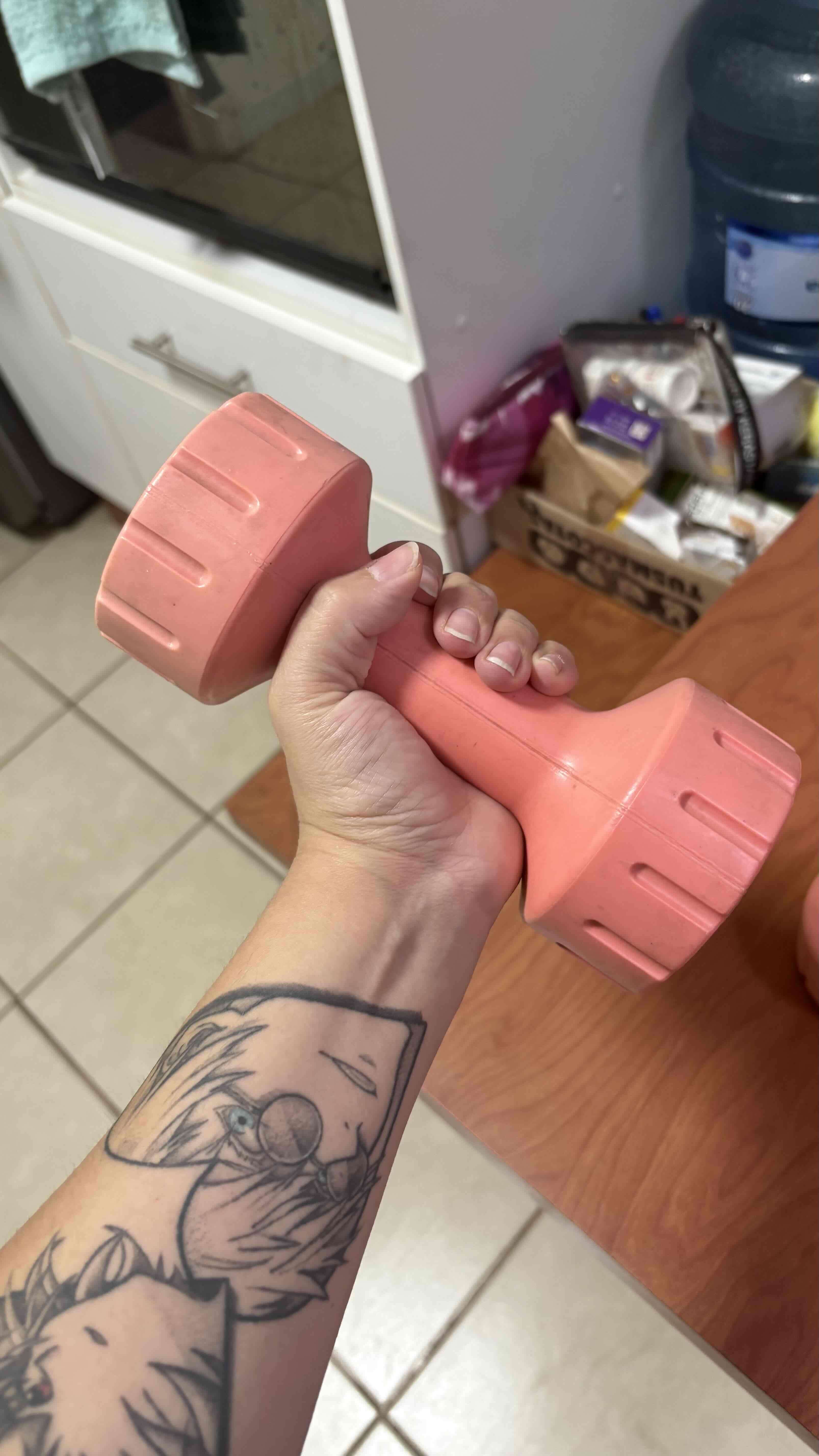 Mancuernas rosas 1.5kg - miniatura 2