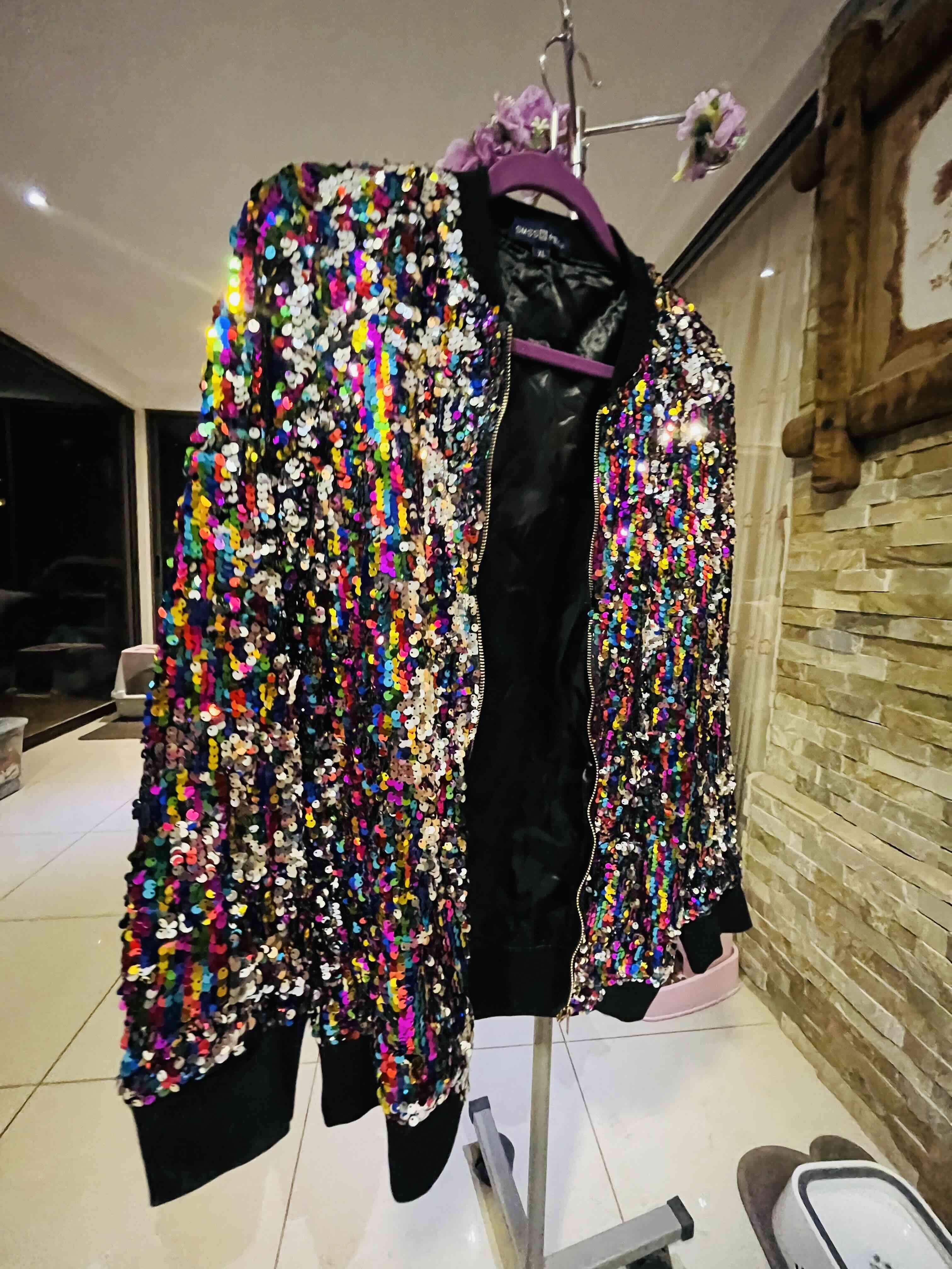 Chaqueta de lentejuelas brillante - miniatura 2