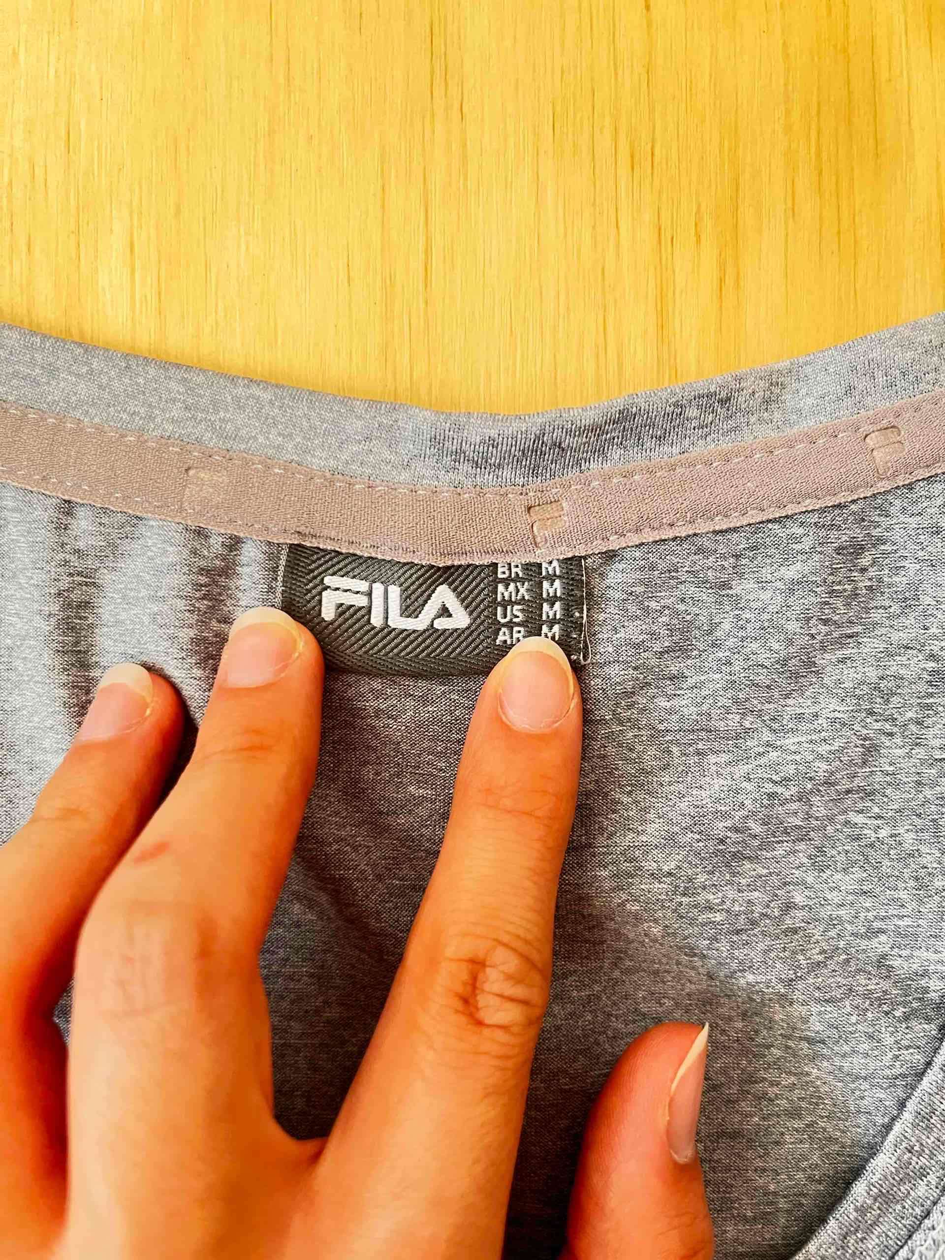 Polera gris Fila de algodón - miniatura 4