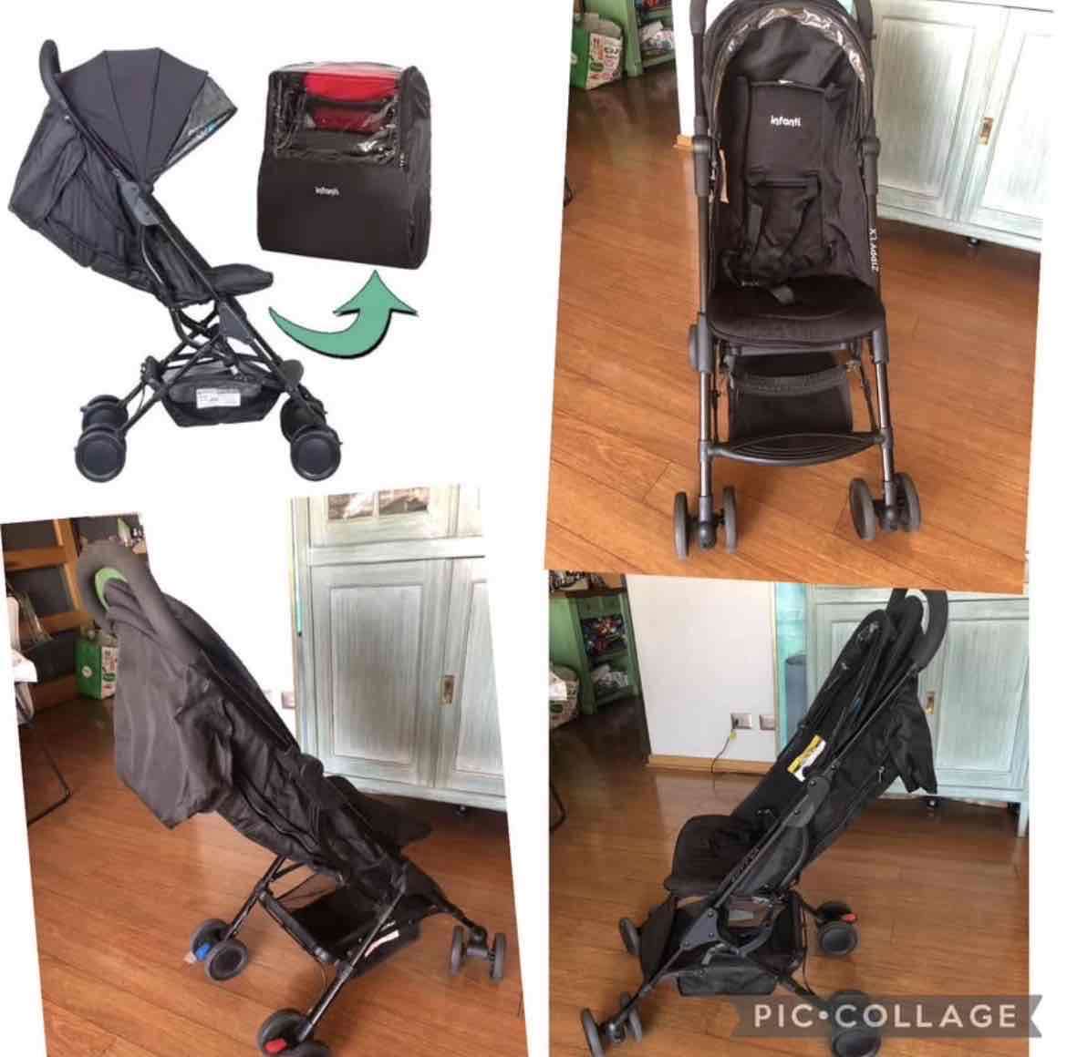 Coche infanti plegable negro Zippy xl