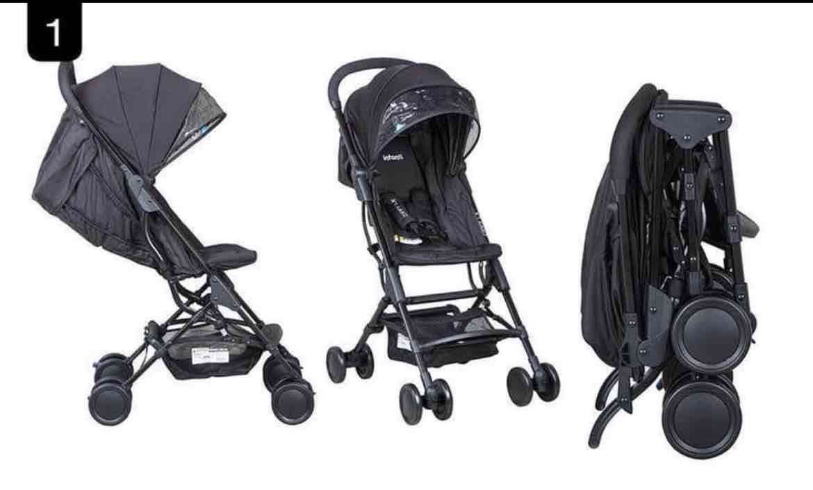 Coche infanti plegable negro Zippy xl - miniatura 2