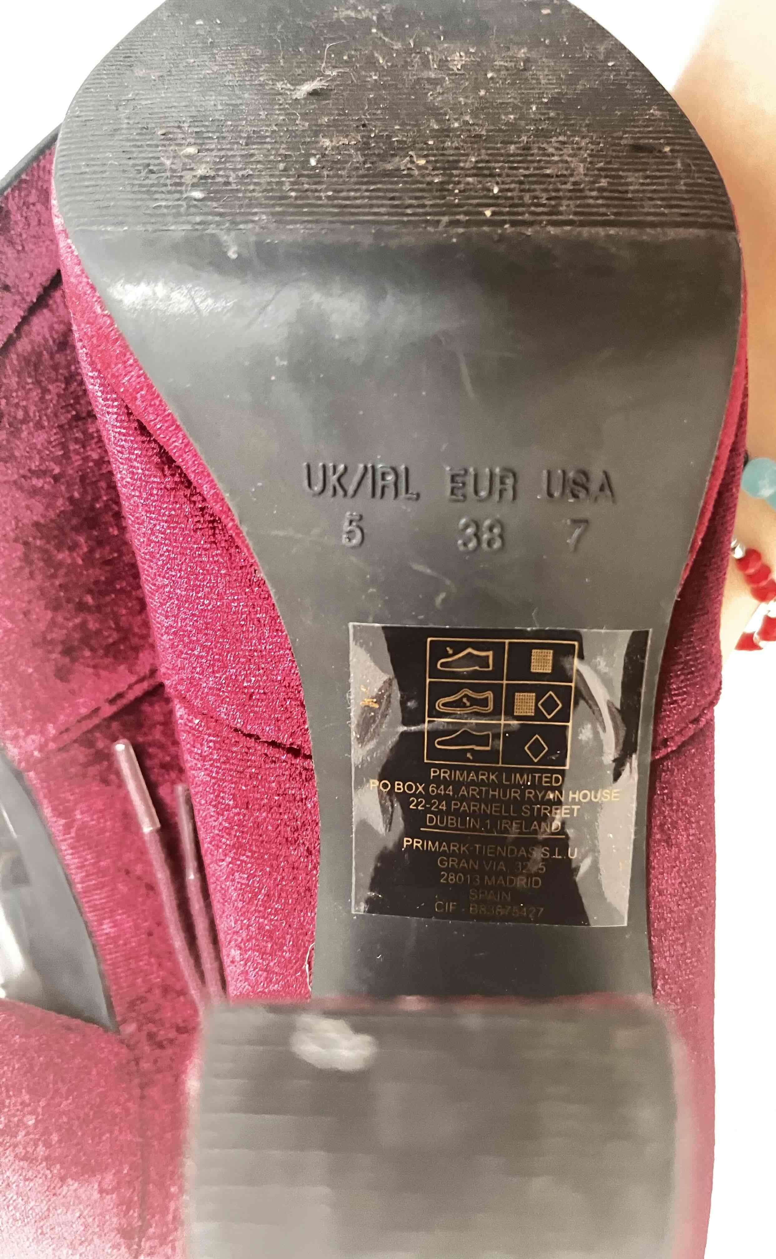 Botines de terciopelo bordeo - miniatura 5