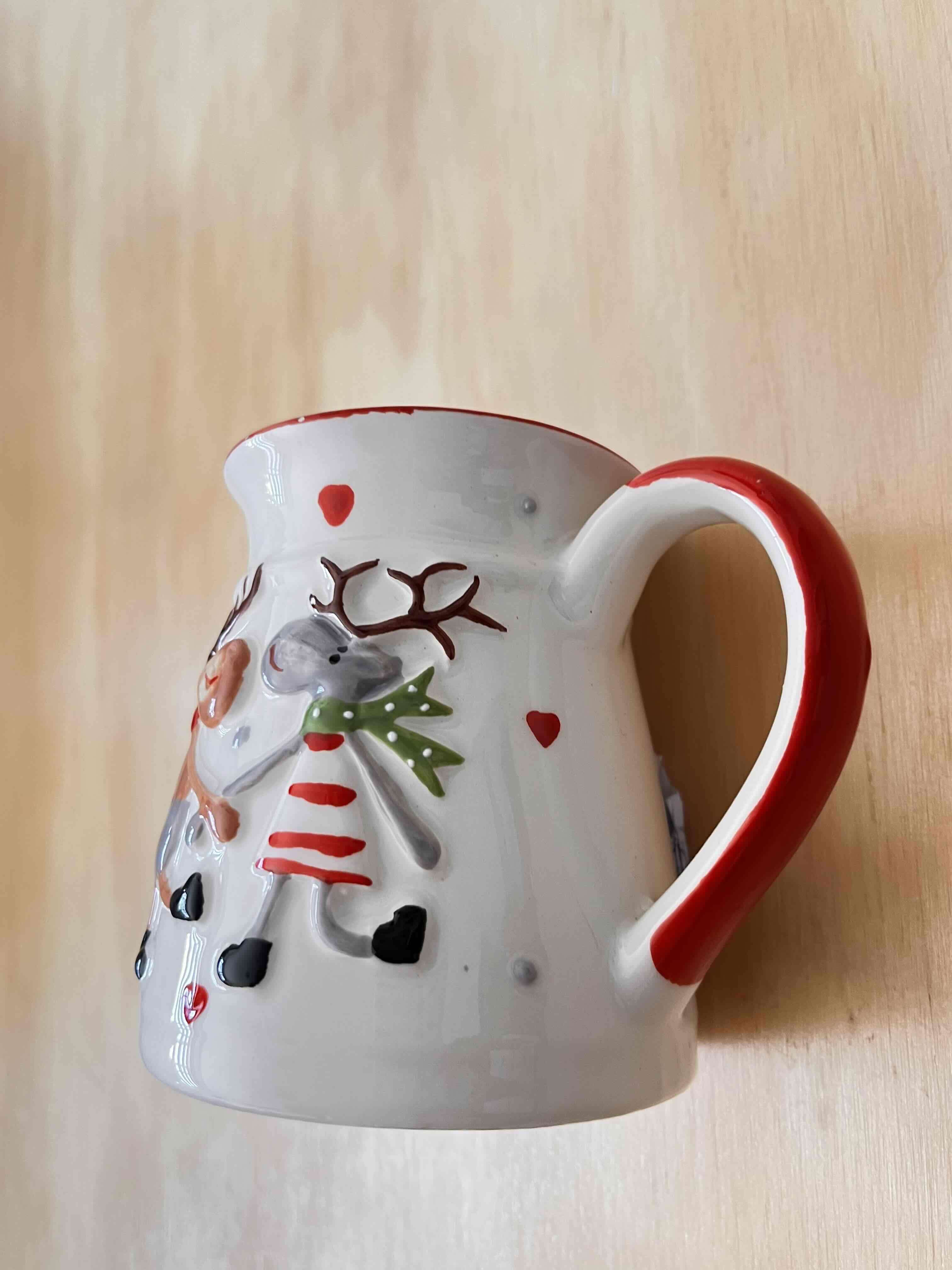 Jarro cerámico navideño renos - miniatura 2