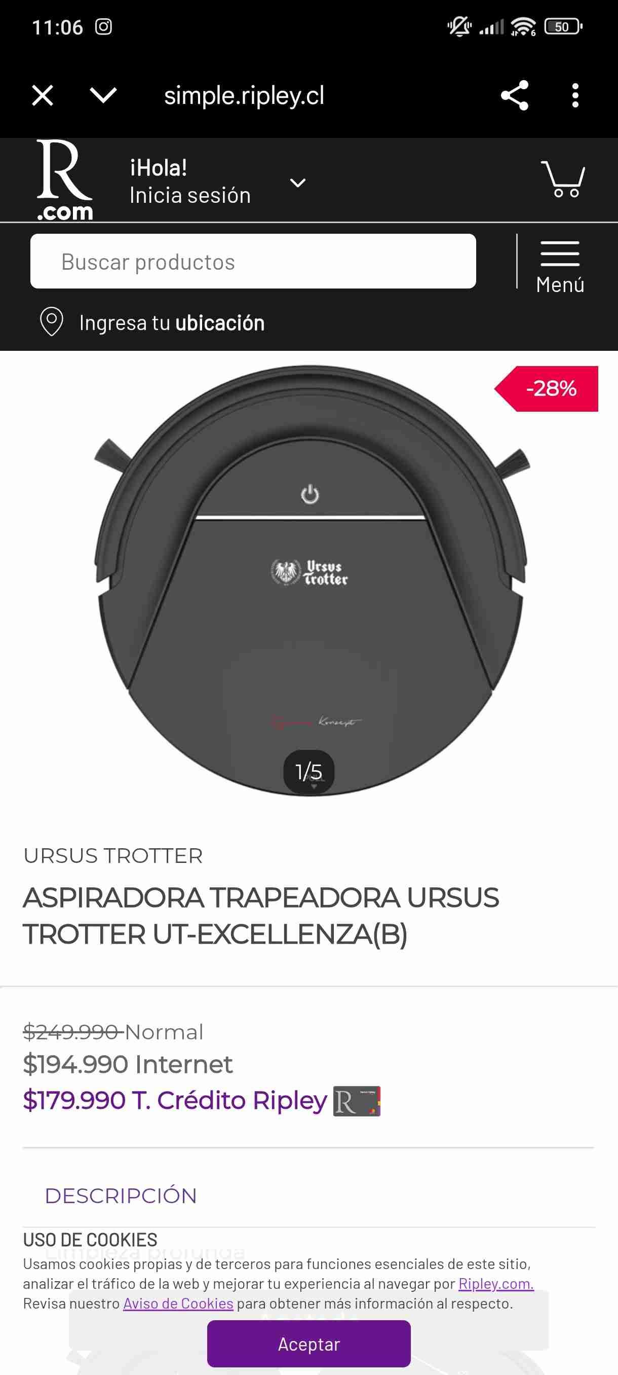 Robot aspiradora Ursus Trotter - miniatura 3