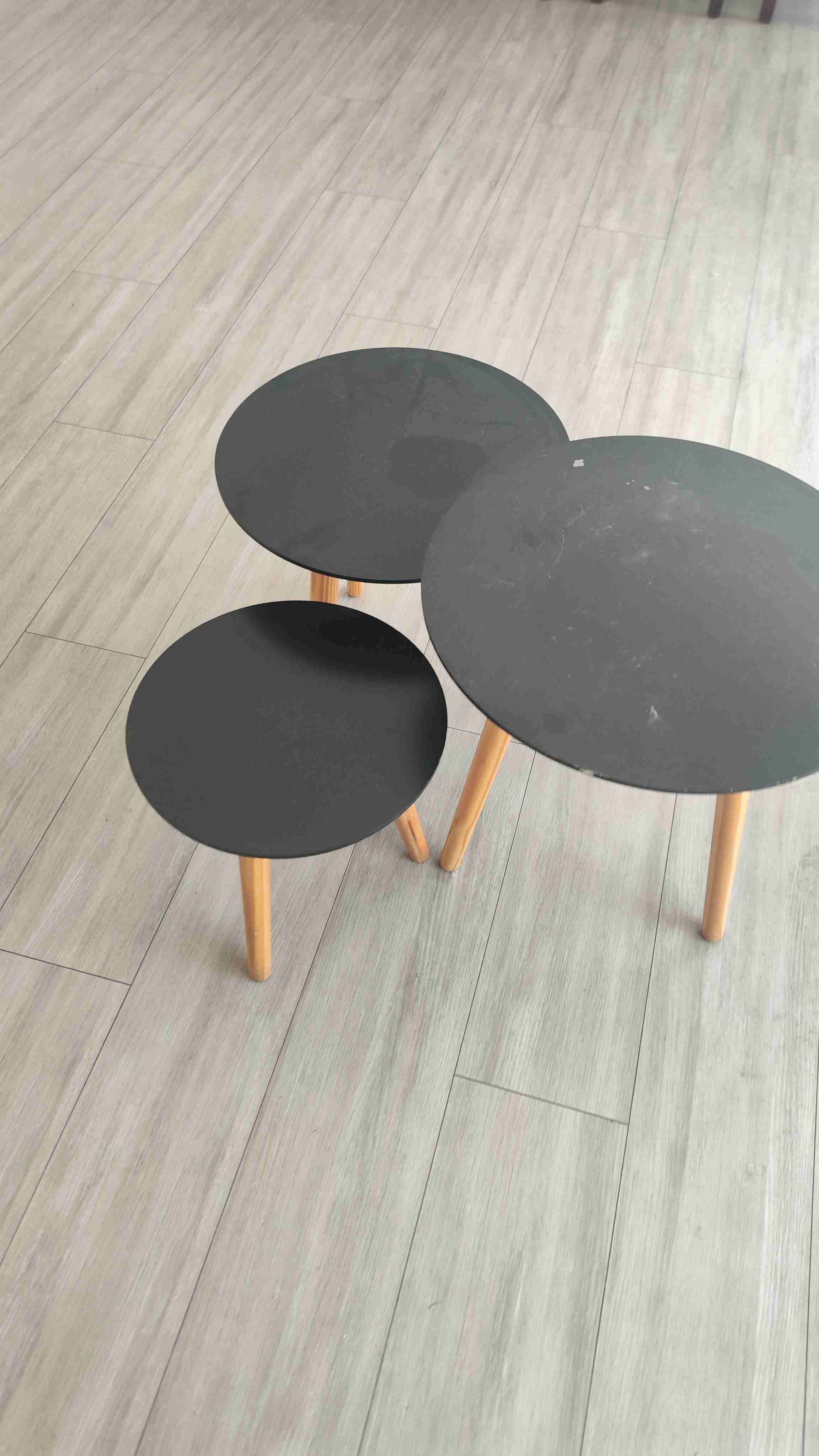 Mesas nido negras modernas - miniatura 2