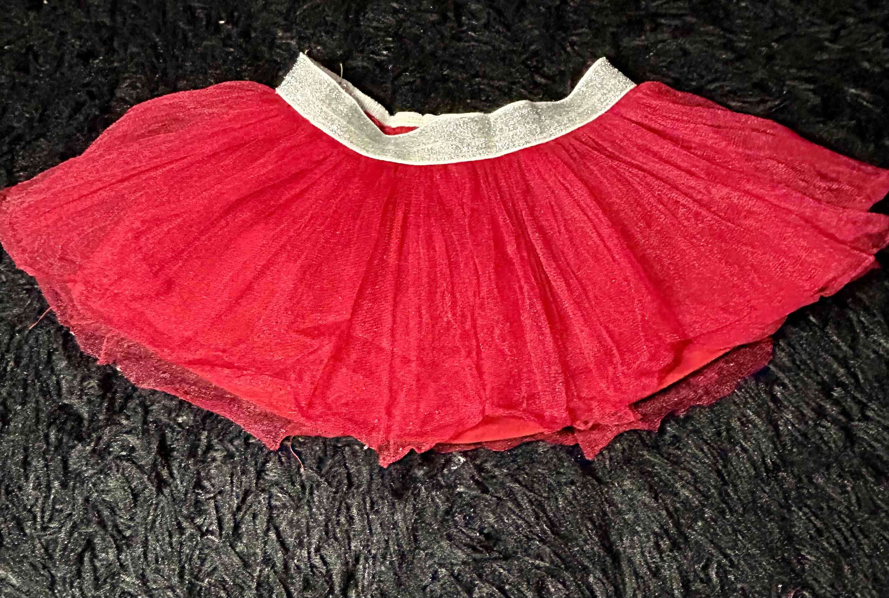 Falda tutú roja para niñas