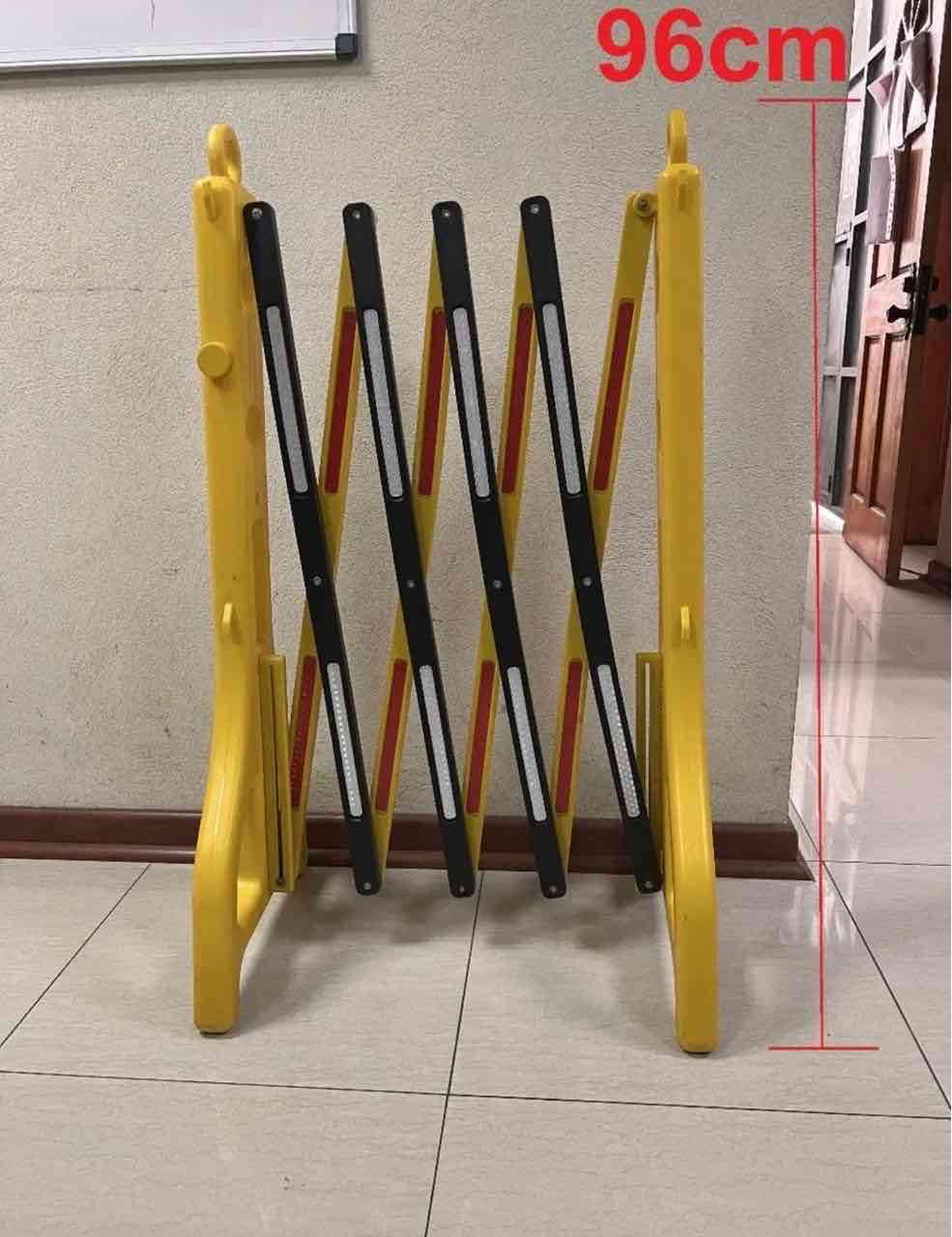 Barrera  plegable amarilla - miniatura 3