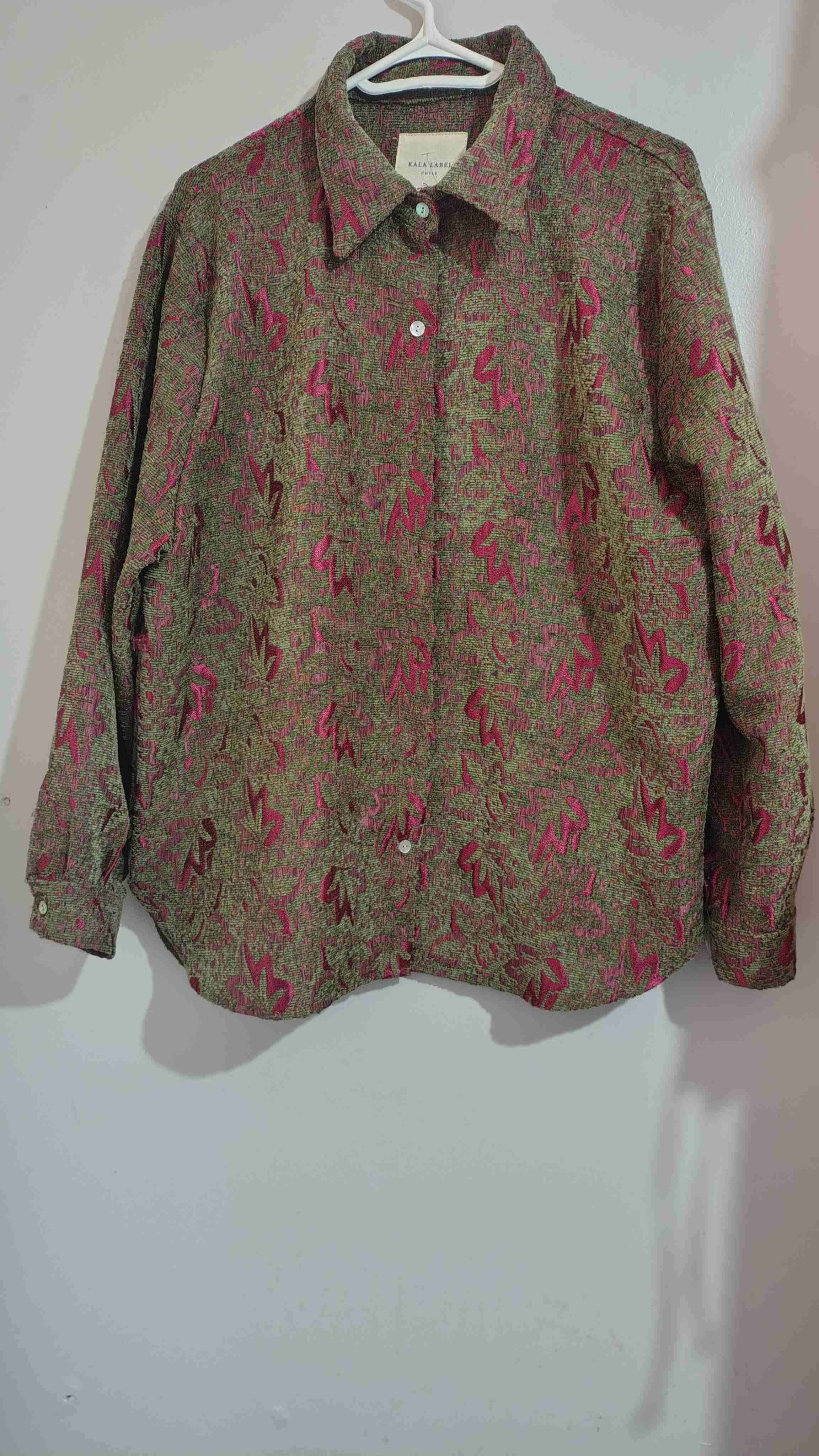 Camisa  verde estampada KAlA LABEL - miniatura 3