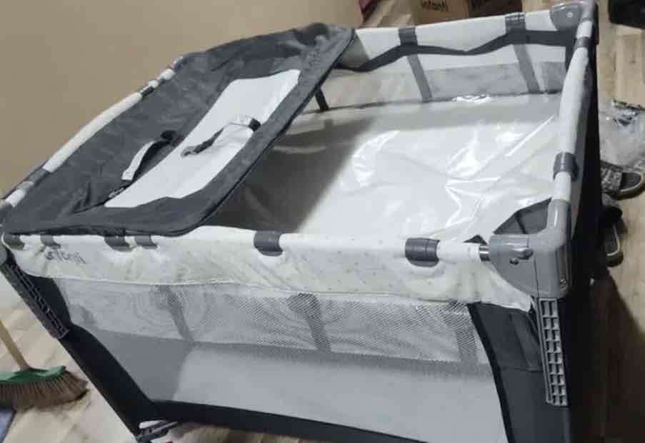 Cuna y corral Infanti gris - 2