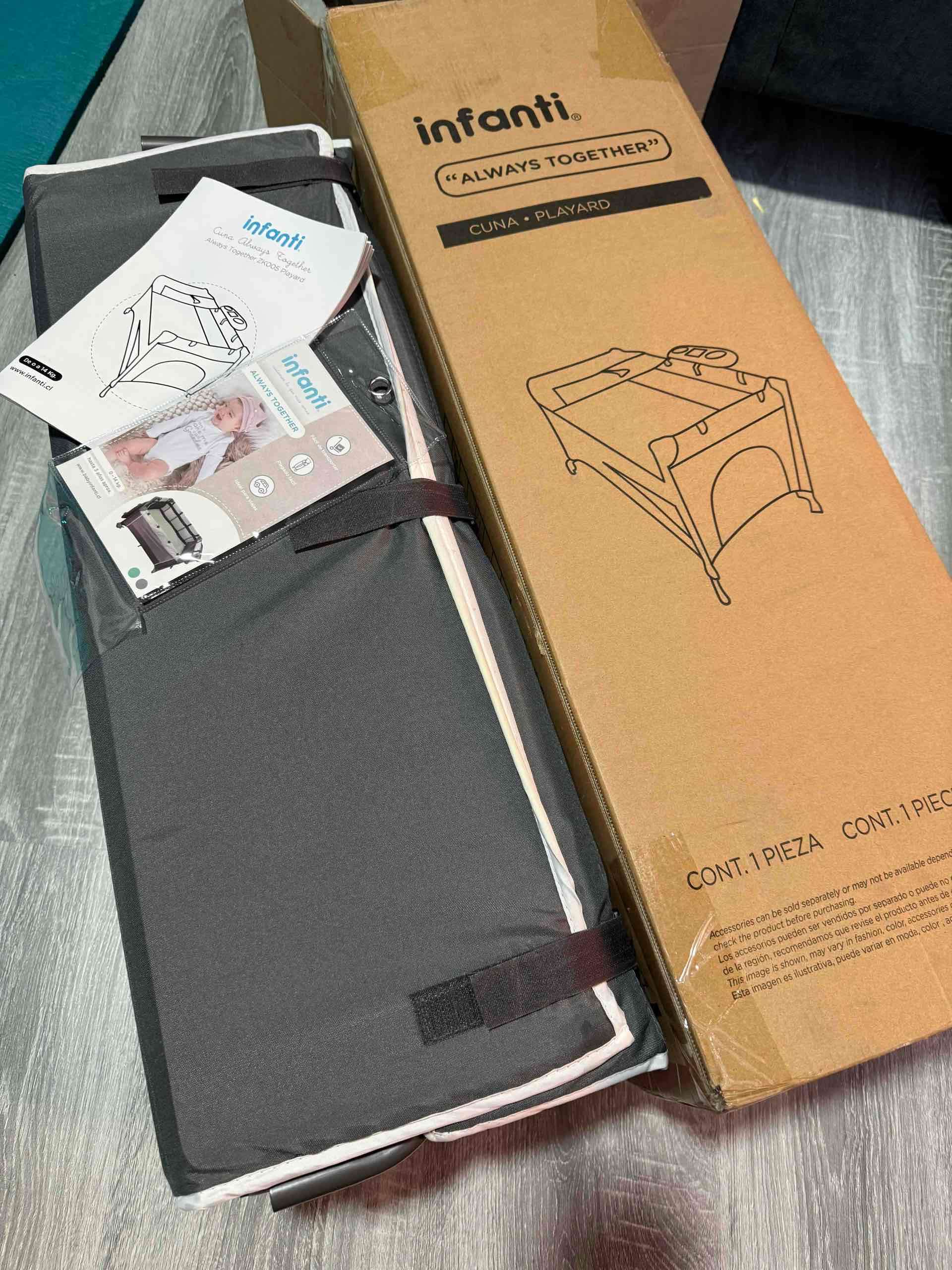 Cuna y corral Infanti gris - 3