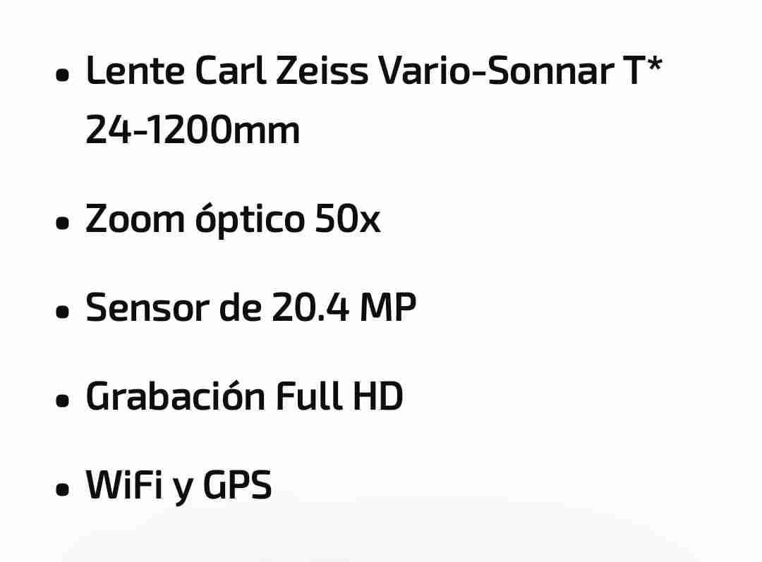 Cámara Sony con lente Carl Zeiss - miniatura 2