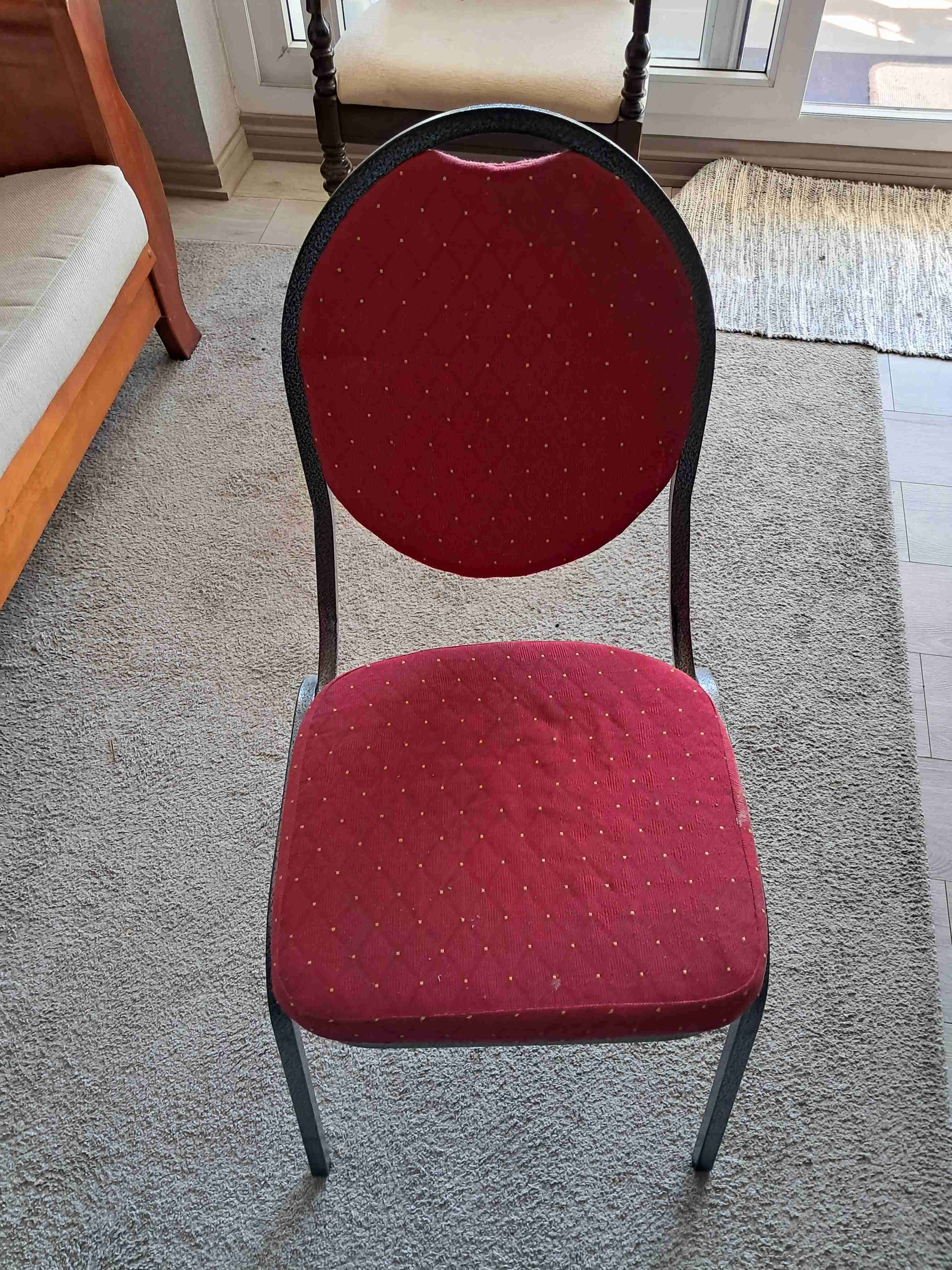 Sillas metálicas roja - miniatura 2