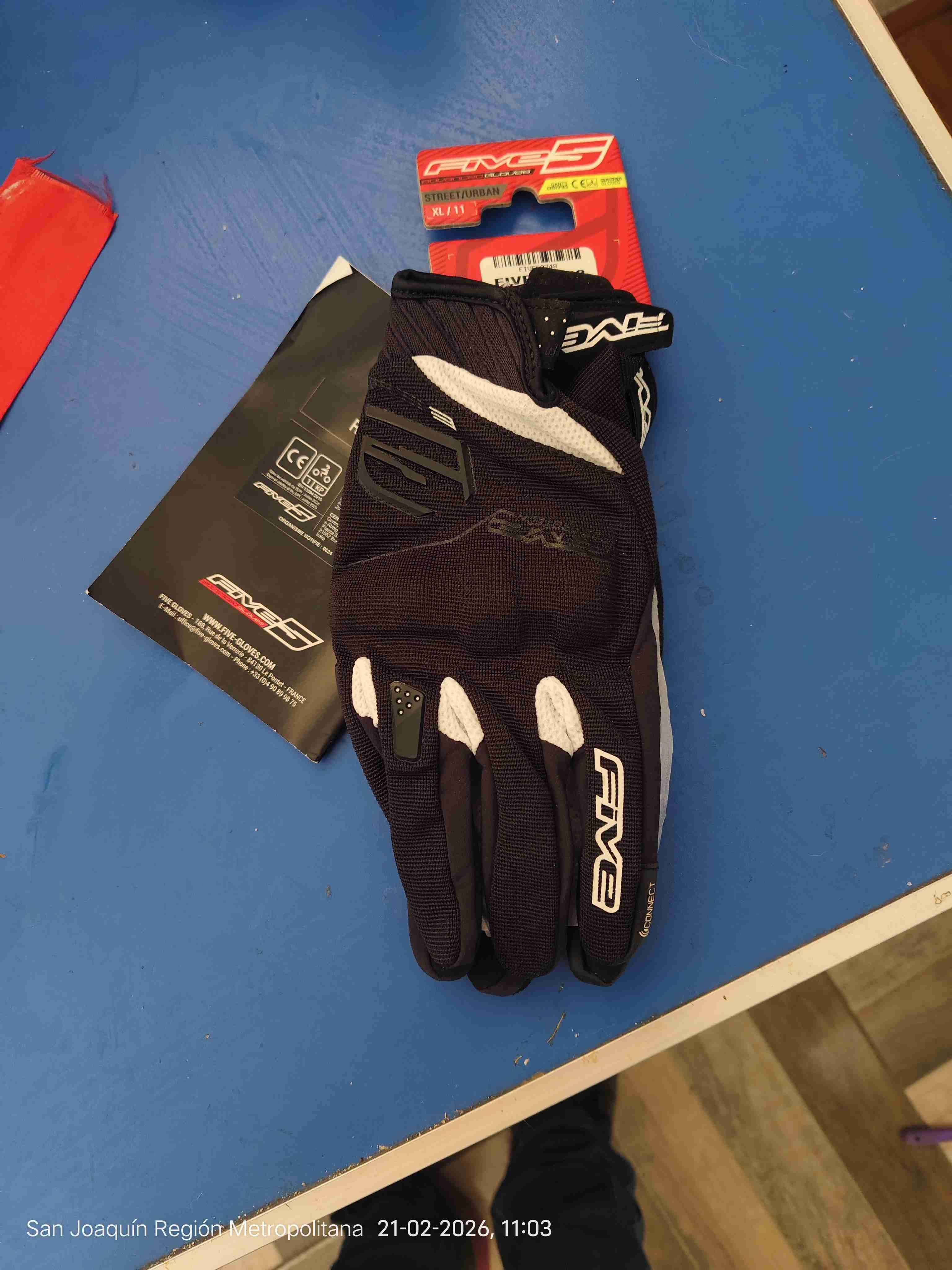 Guantes de moto Five RS3 negros - miniatura 2