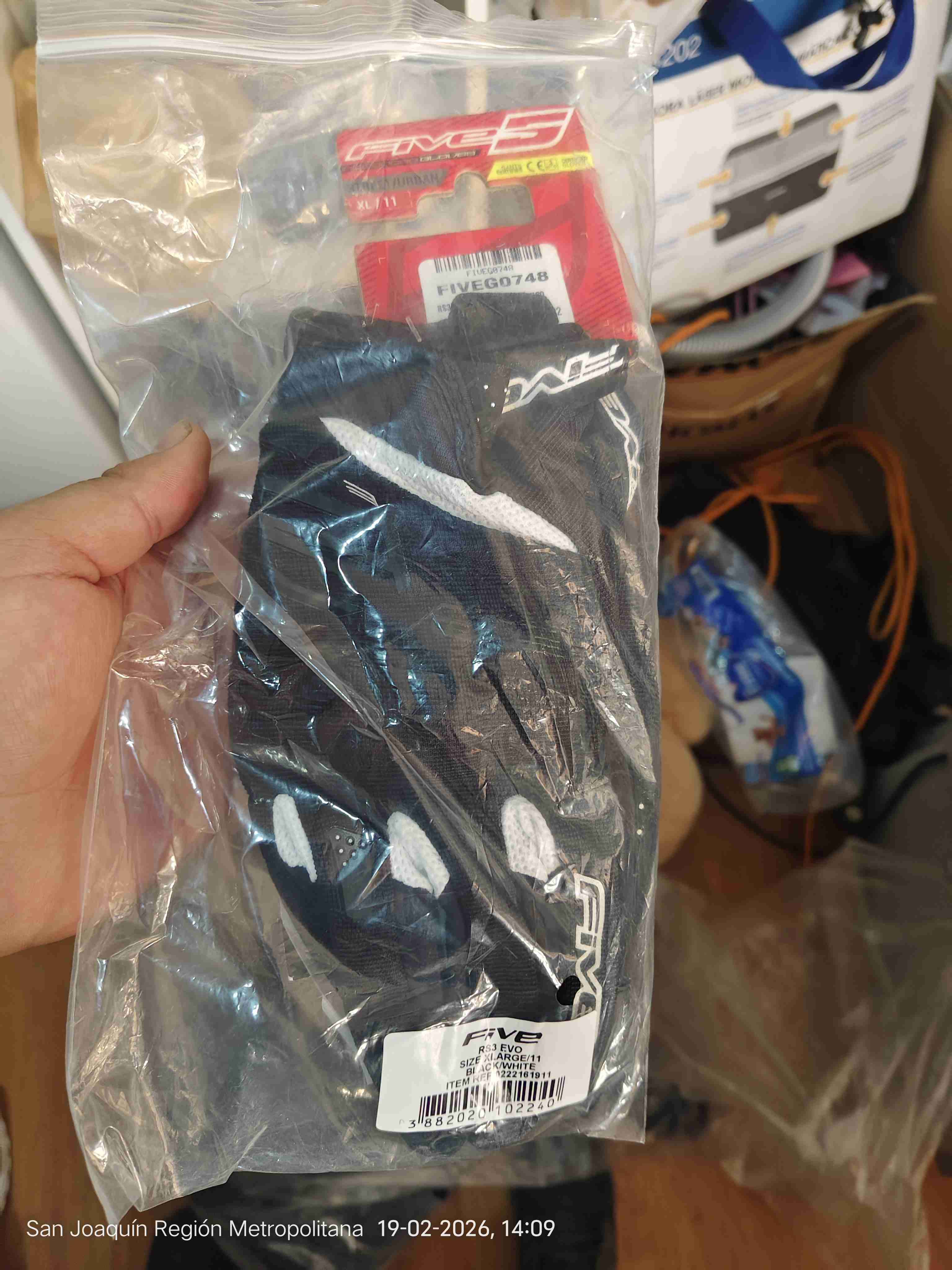 Guantes de moto Five RS3 negros - miniatura 3