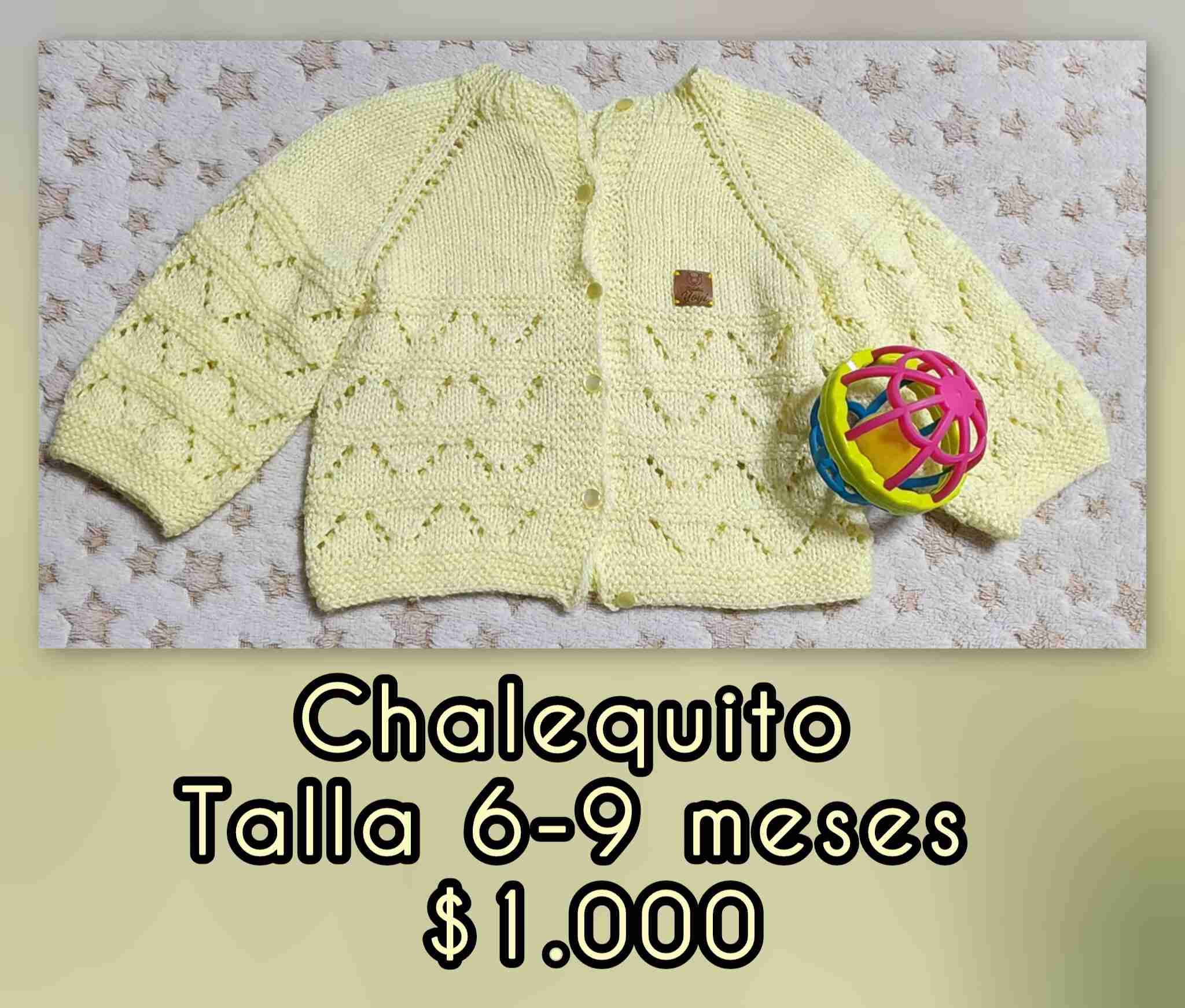 Chaleco bebé amarillo 6-9 meses