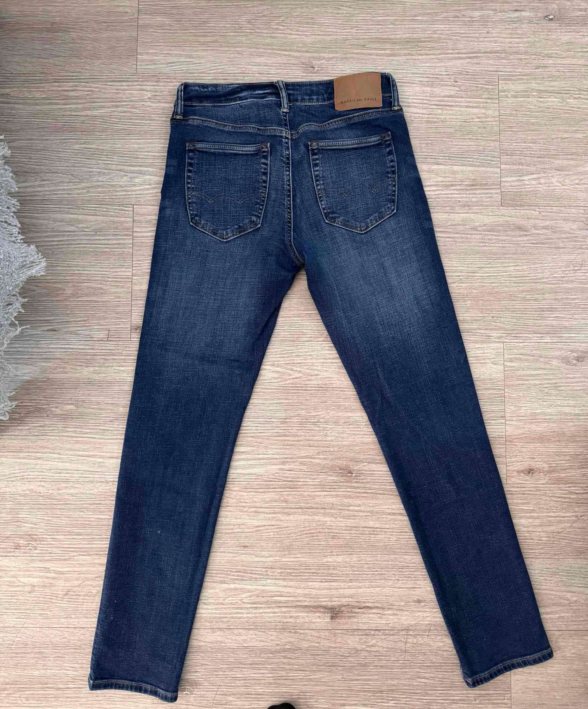 Jeans azul oscuro American Eagle - miniatura 2