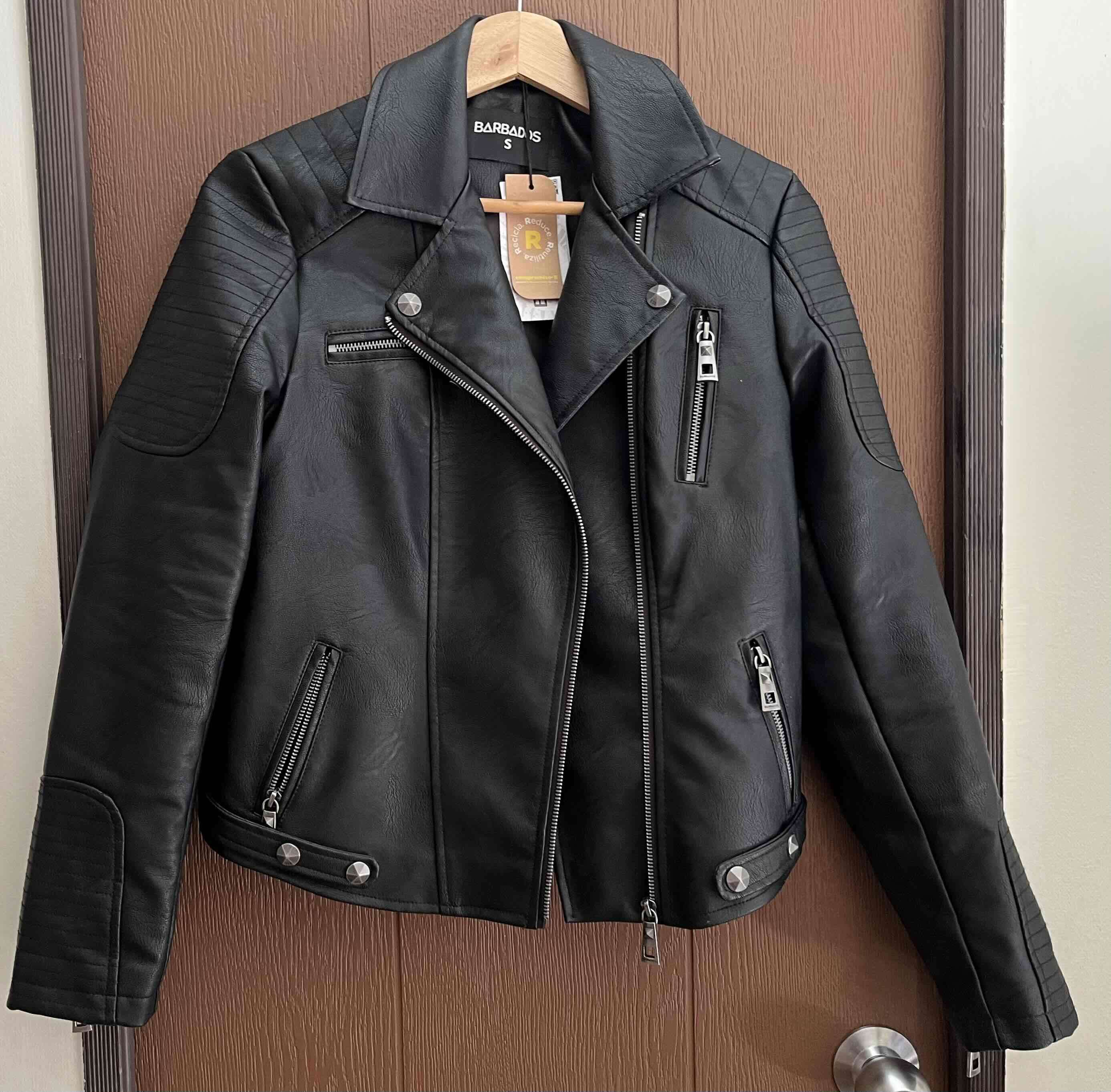 Chaqueta biker negra XS - miniatura 2