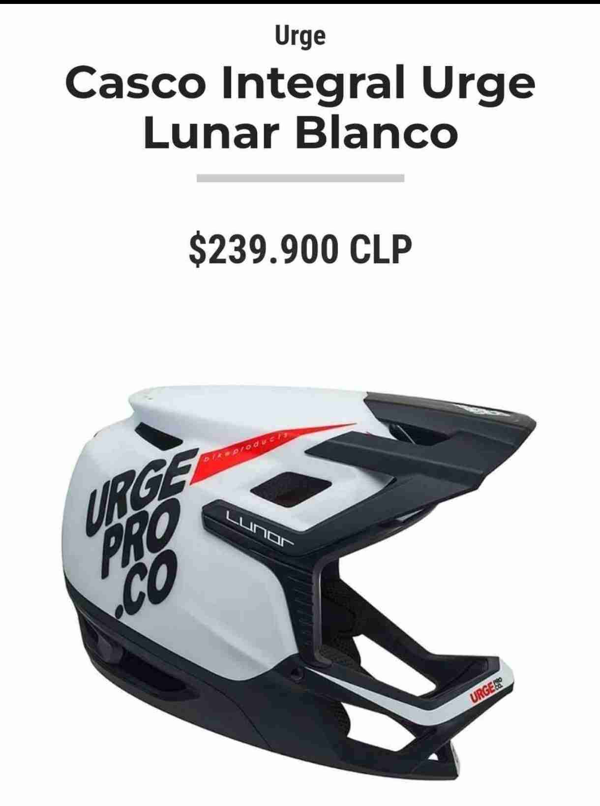Casco Integral Urge Blanco