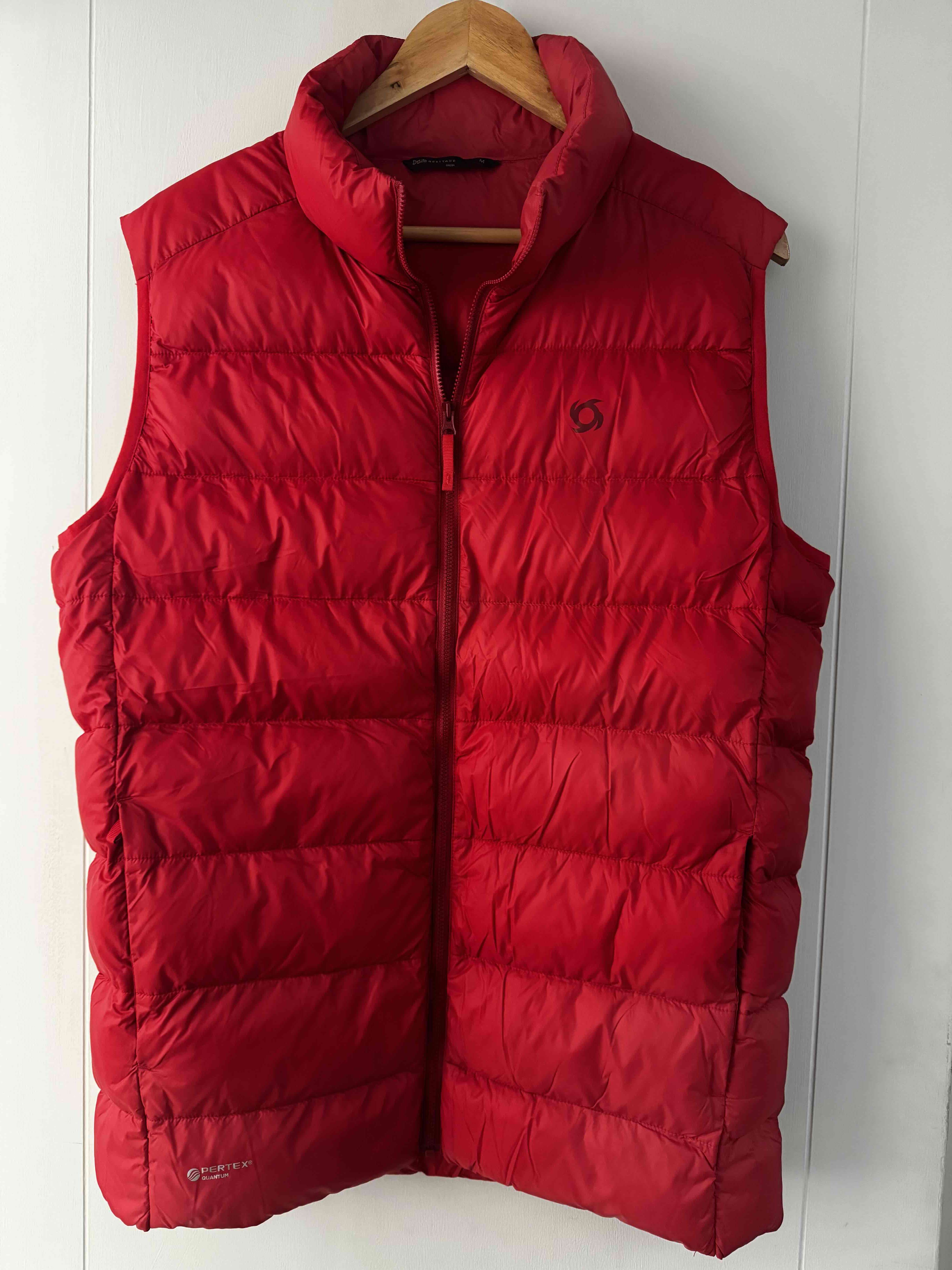 Chaleco acolchado rojo hombre