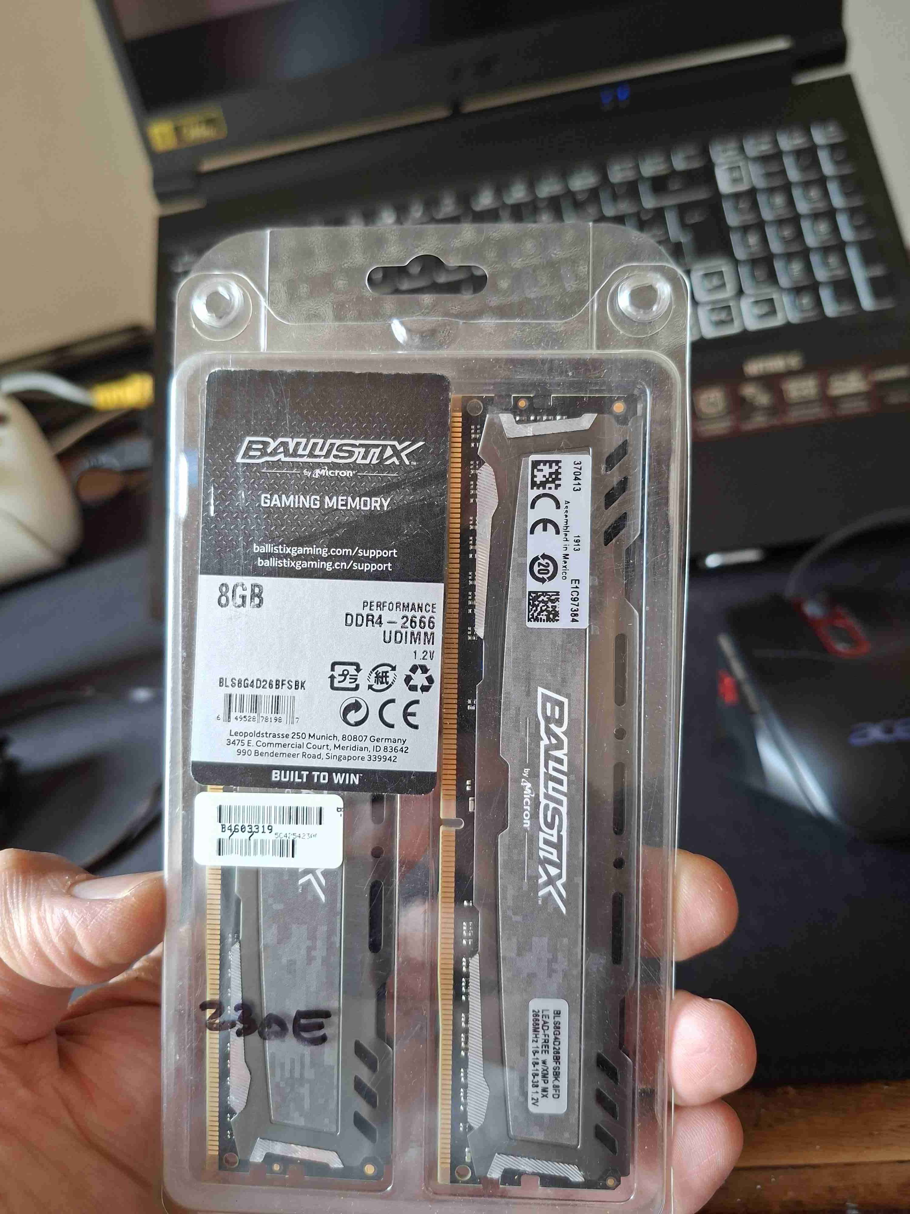 Memoria RAM DDR4 16GB (2x8GB) Crucial Ballistix - miniatura 2