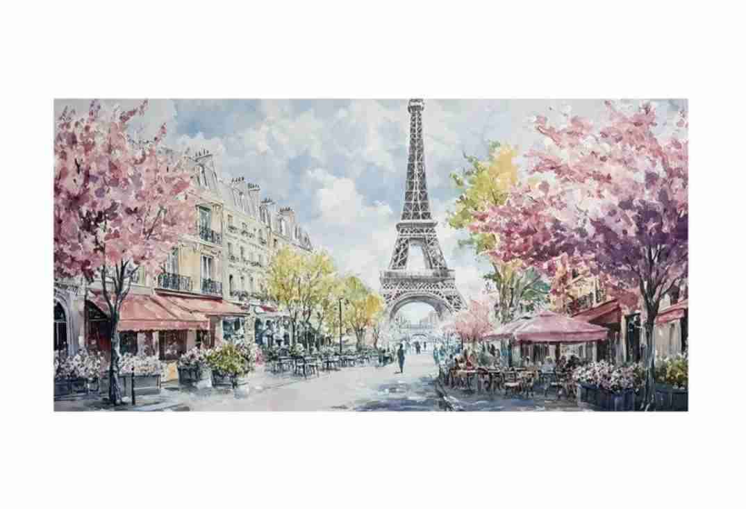 Cuadro Torre Eiffel pintado