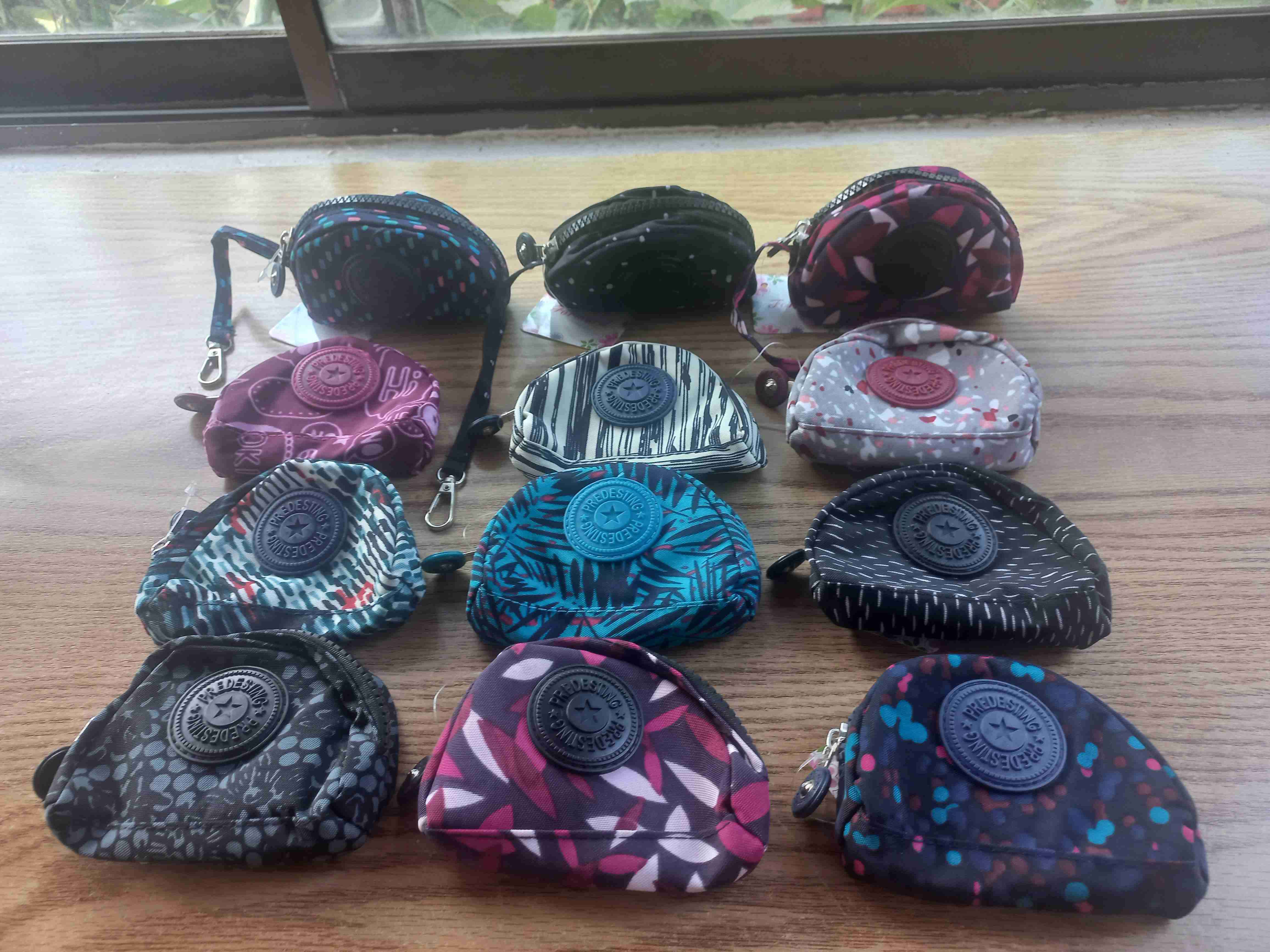 Set de monederos estampados