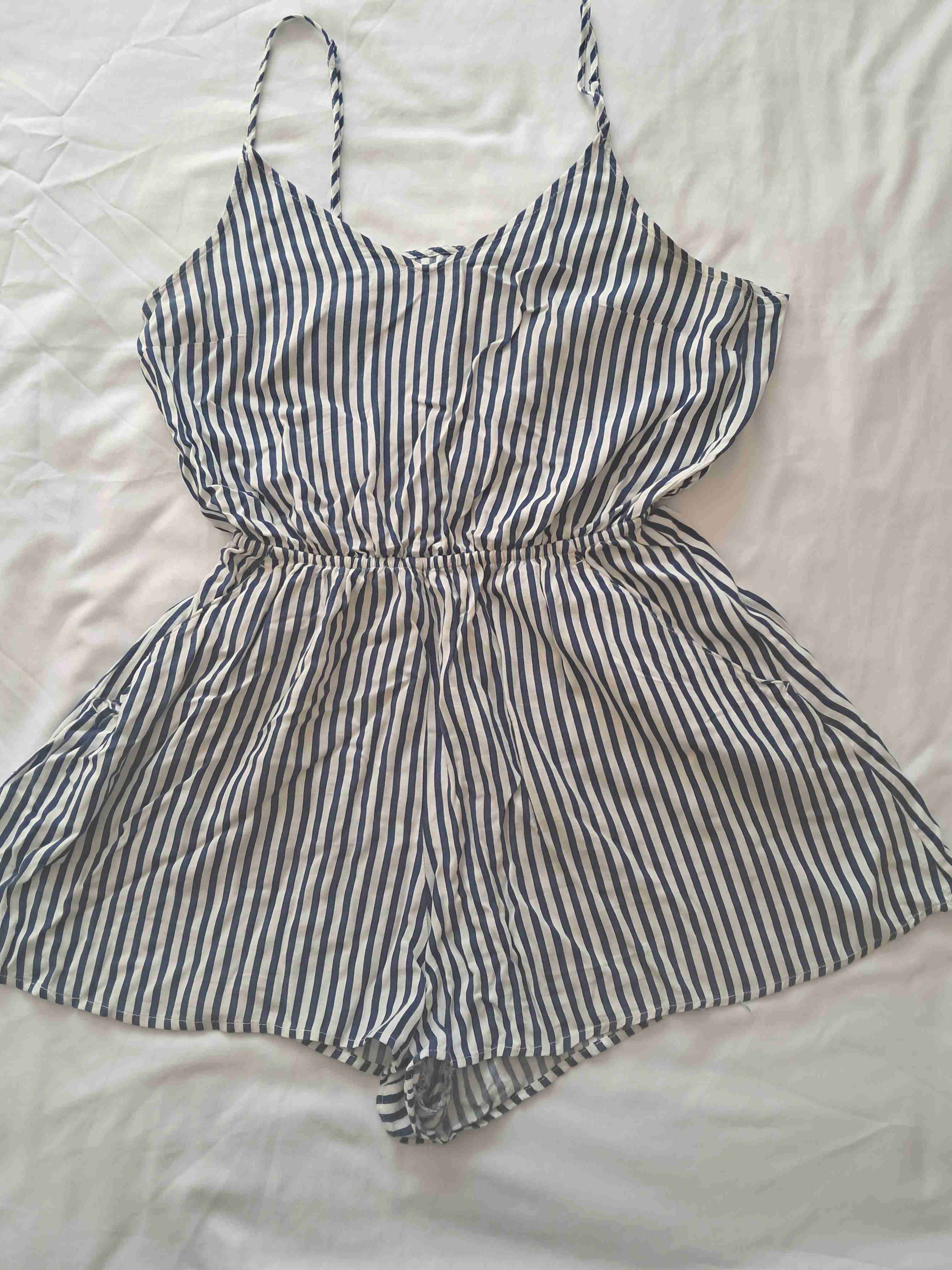 Enterito rayado azul y blanco HyM talla 36