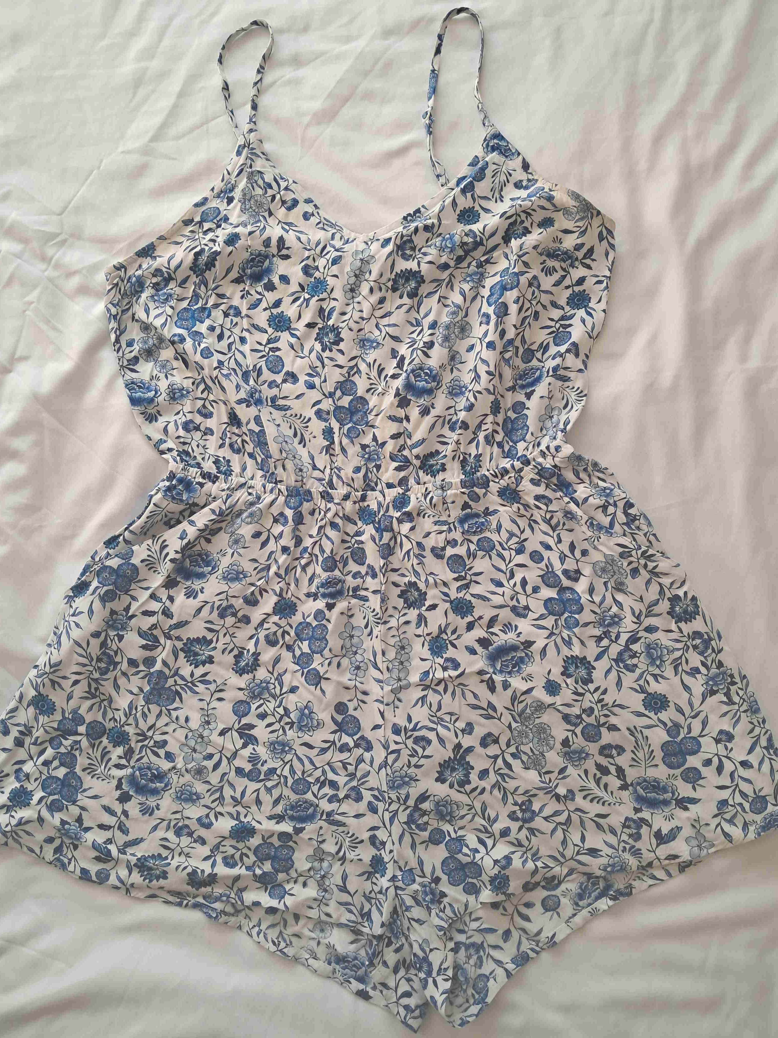 Enterito floral azul HyM talla 38