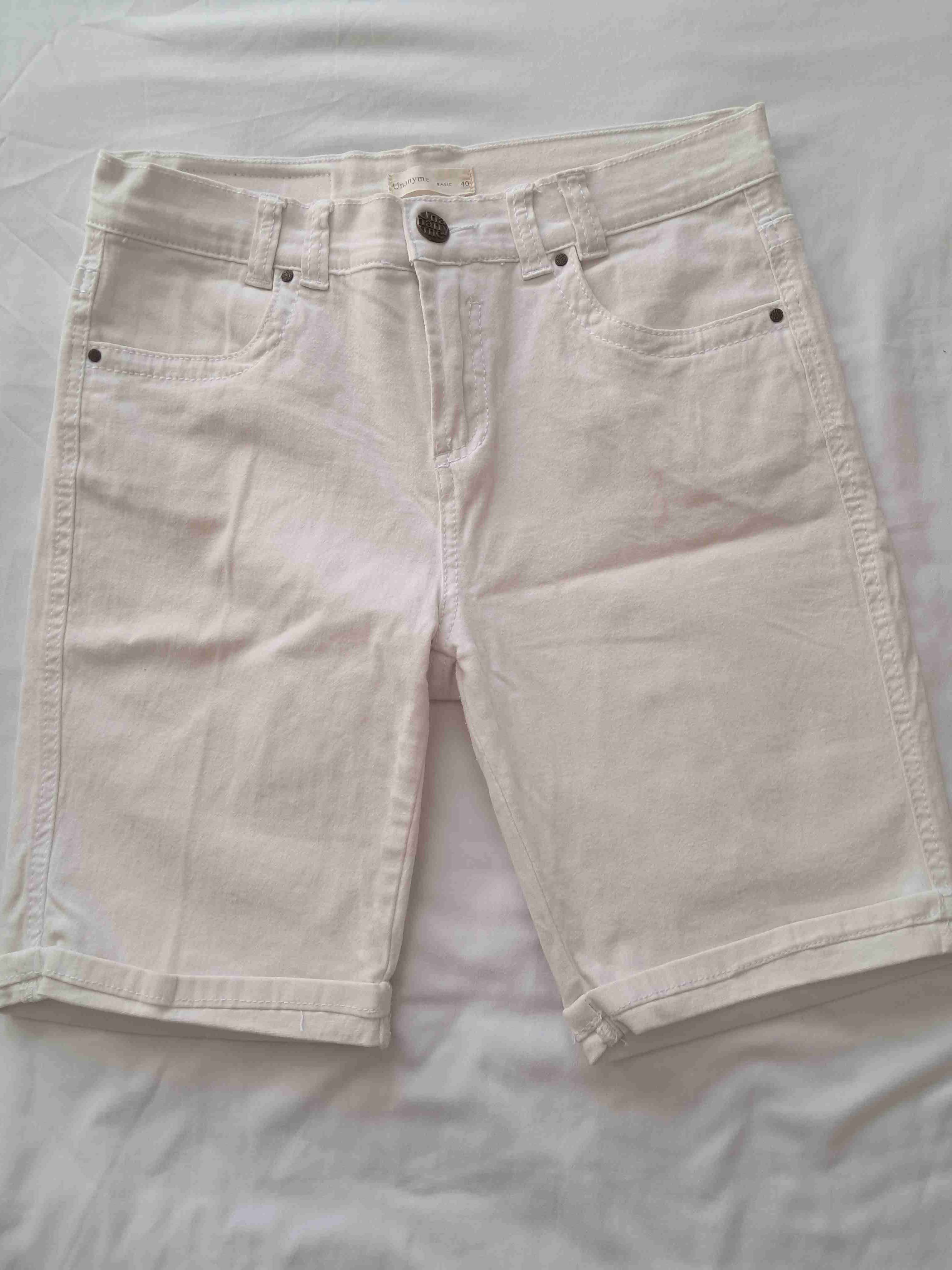 Bermuda blanca casual Unanyme talla 40