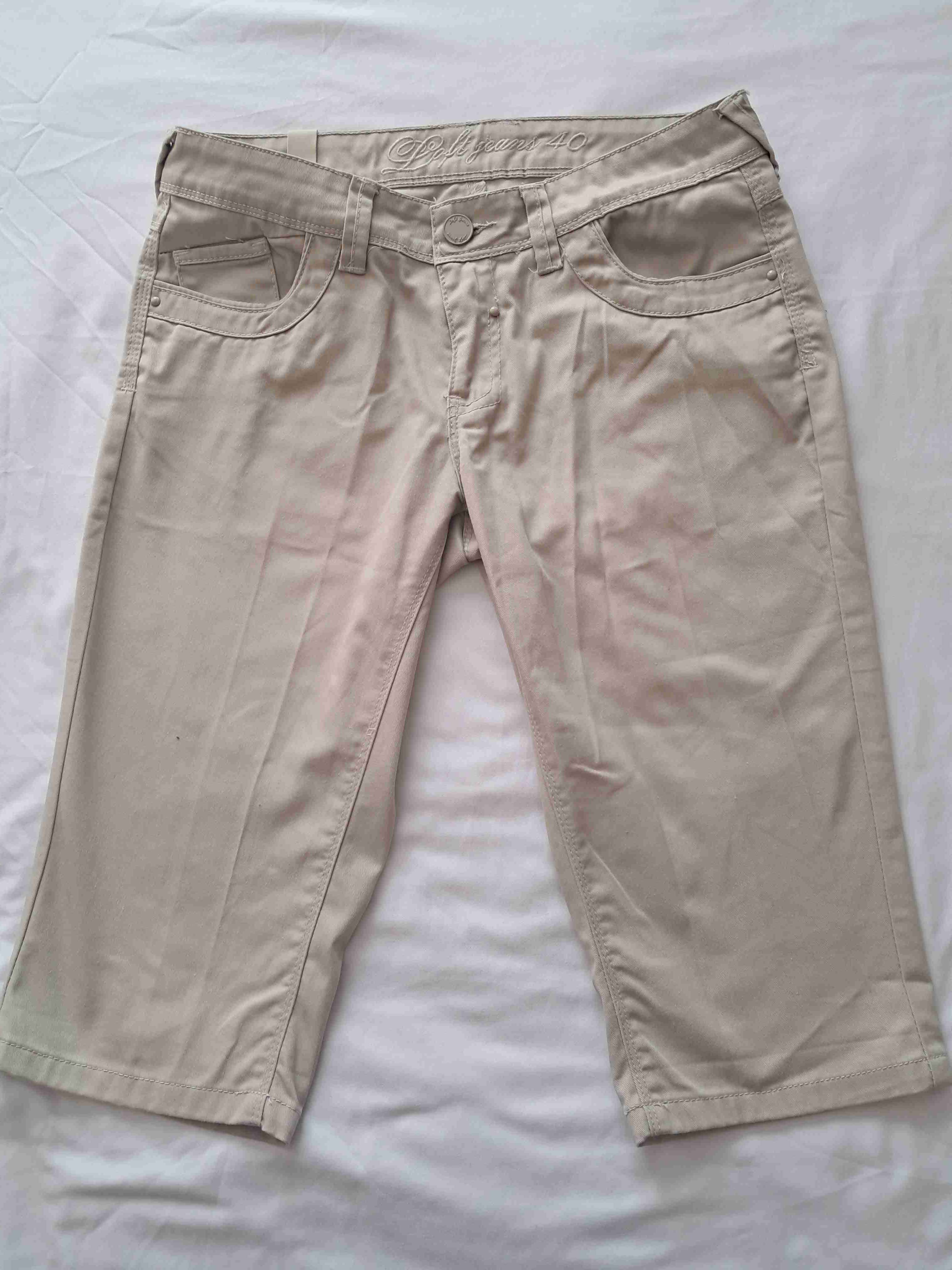 Bermudas beige para mujer talla 40