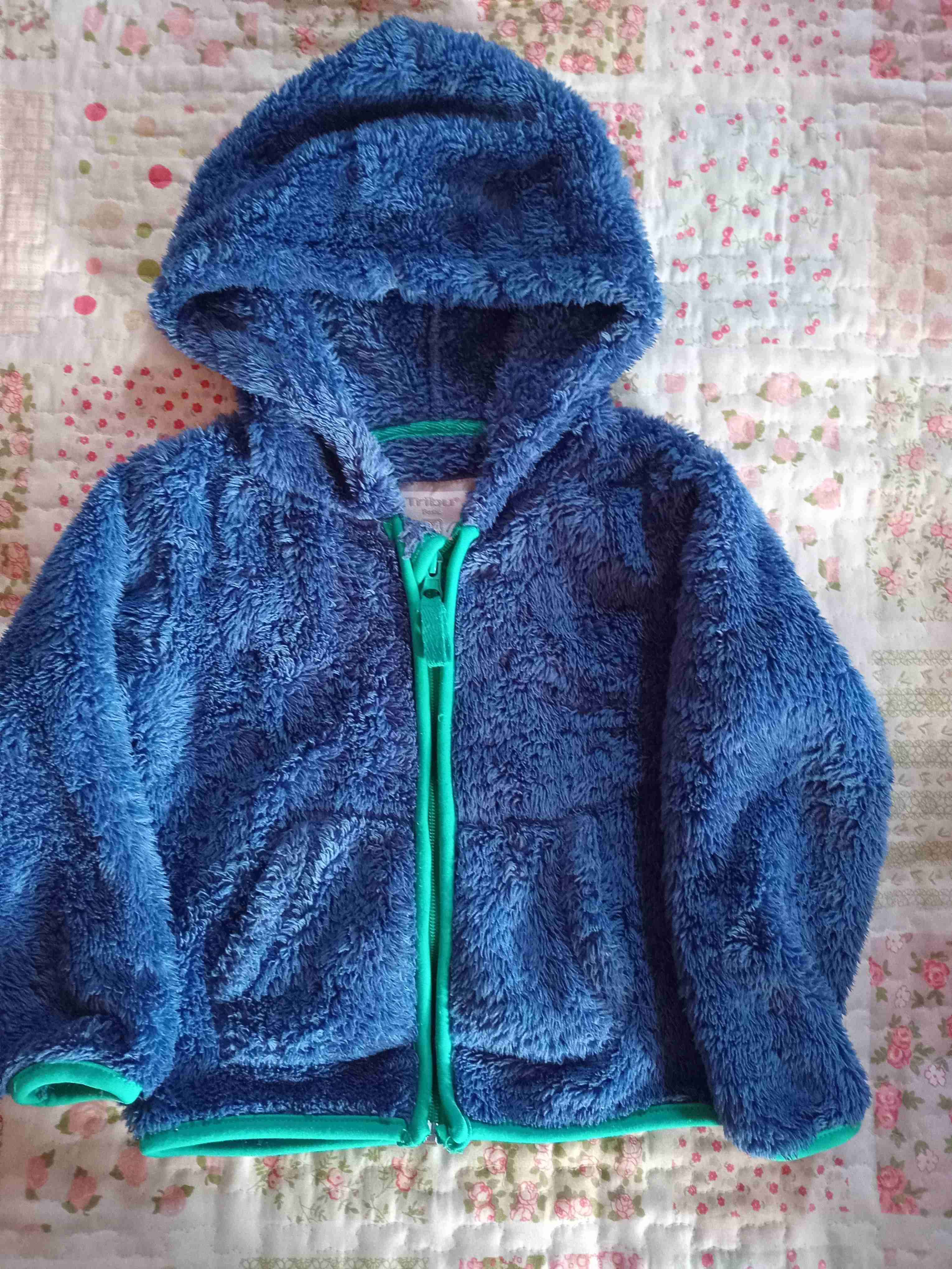 Chaqueta polar infantil azul