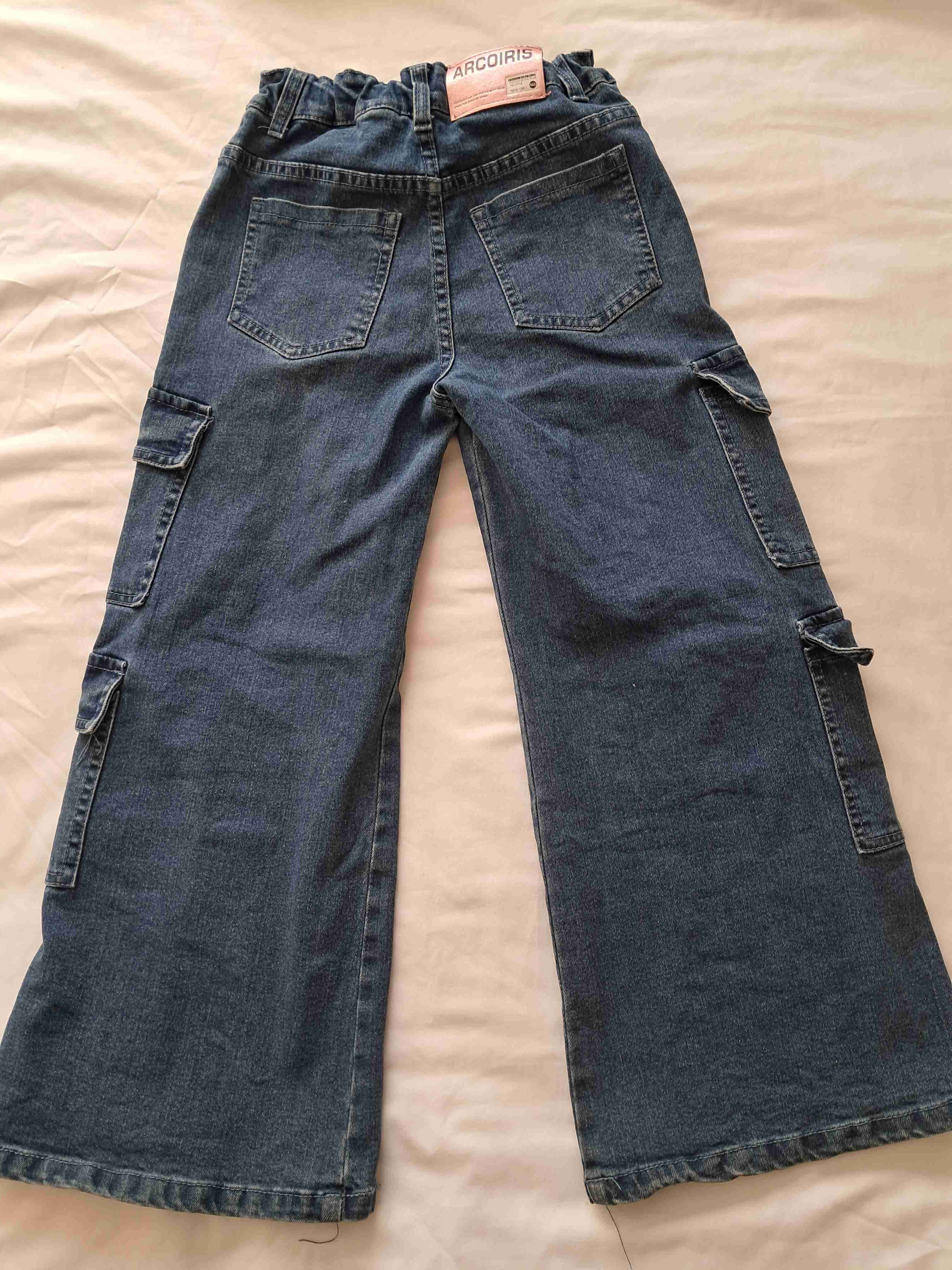 Pantalones cargo denim azul talla 10 - miniatura 2