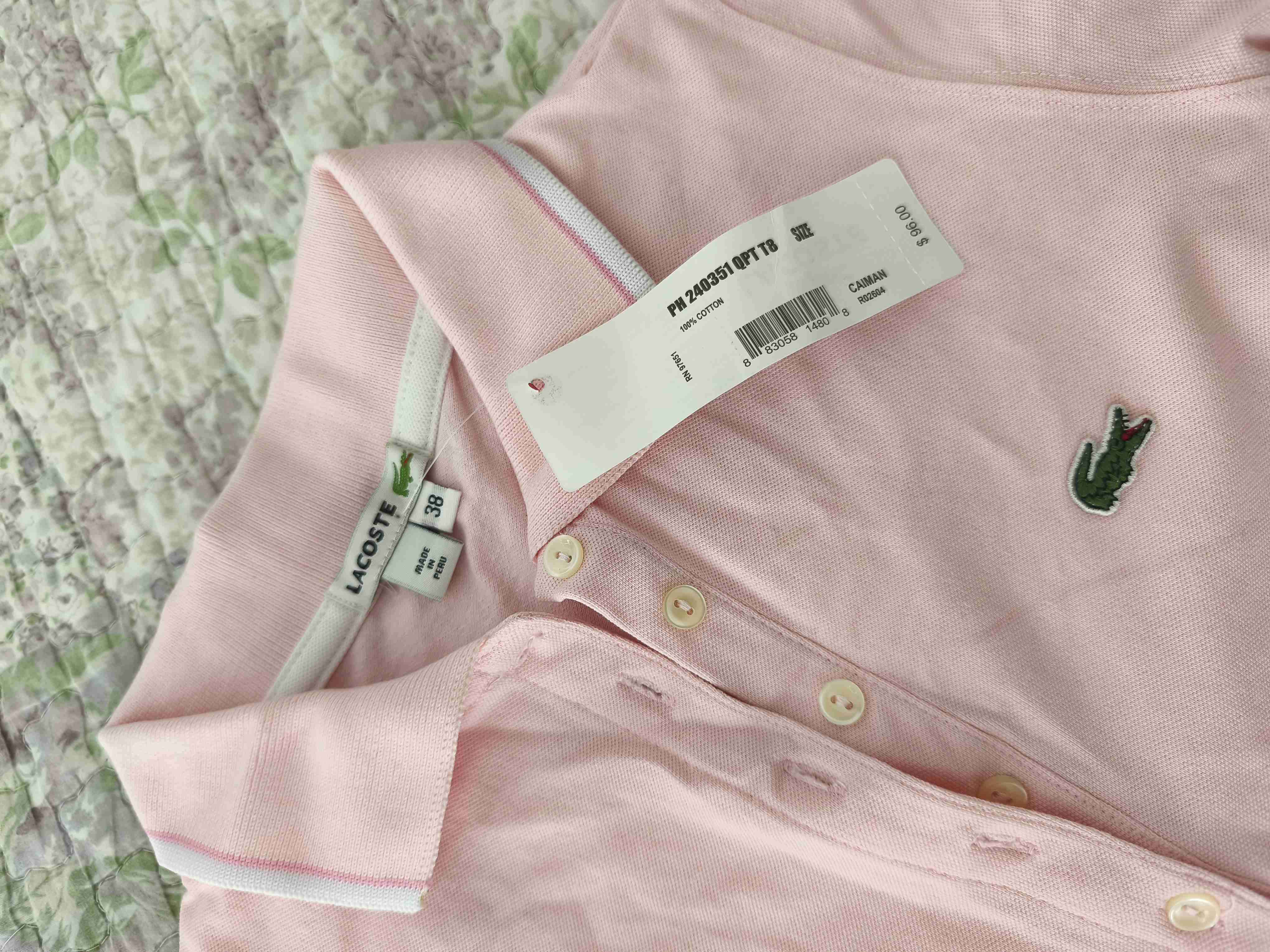 Vestido Lacoste rosa nuevo - miniatura 2