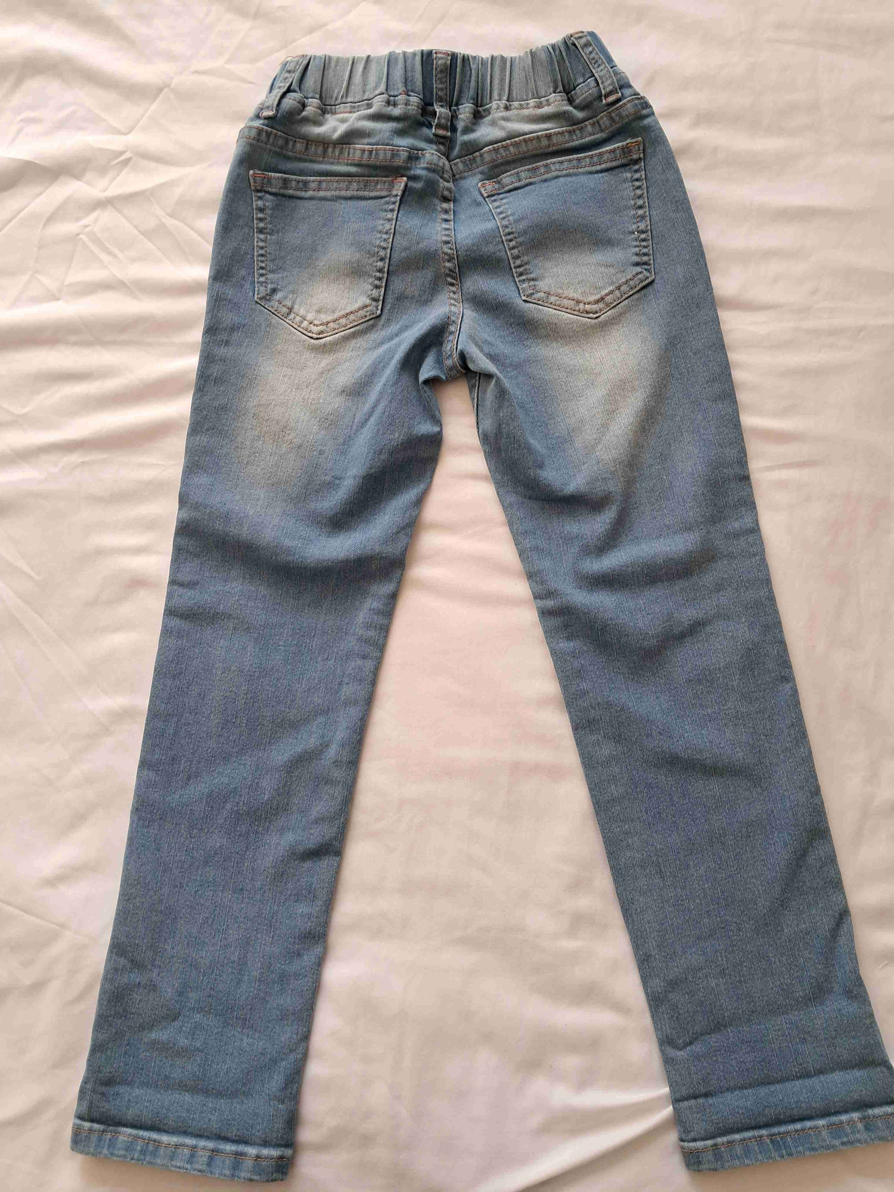 Jeans claros para niña talla 8 - miniatura 2