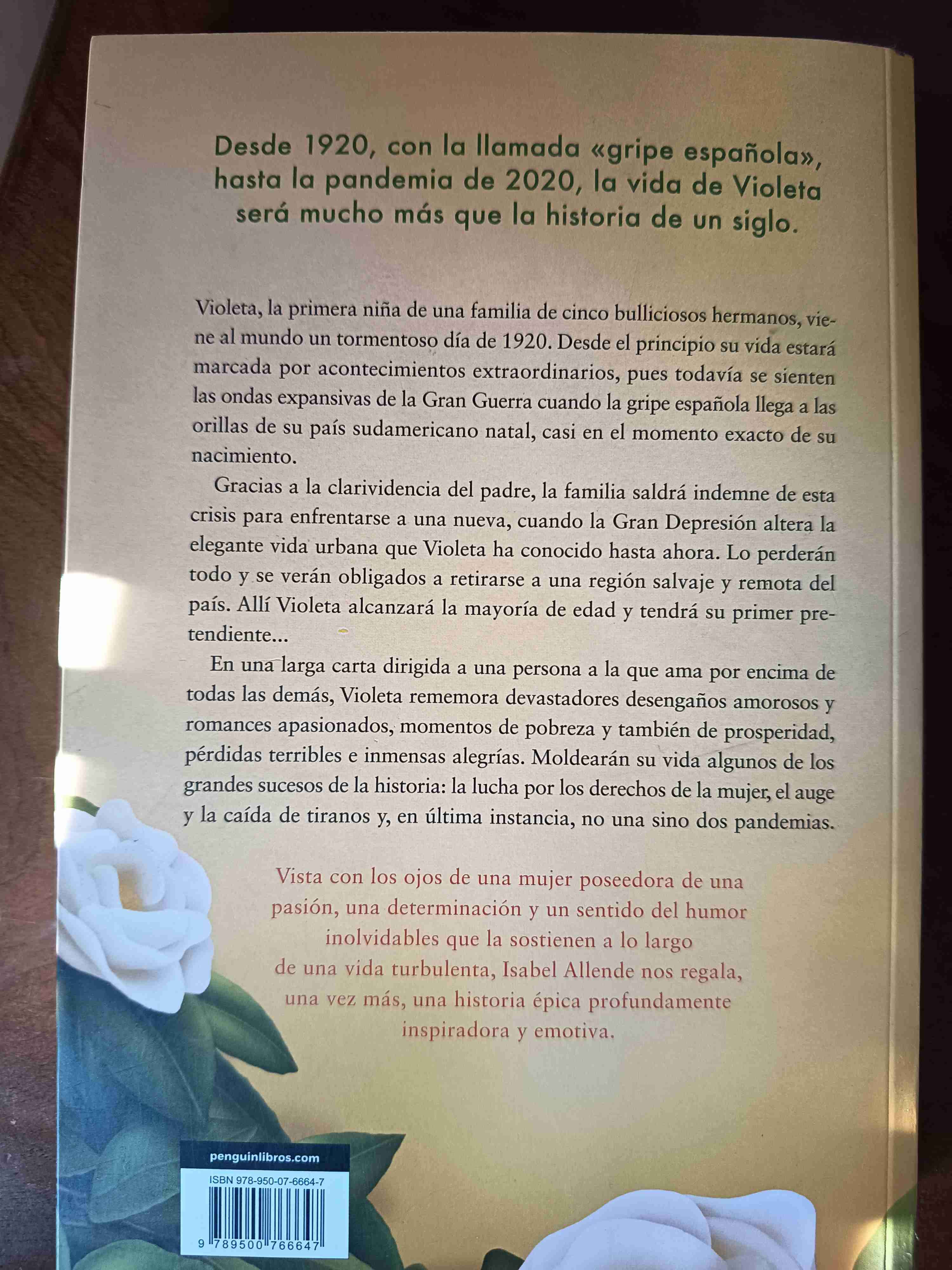 Libro Violeta de Isabel Allende - miniatura 2