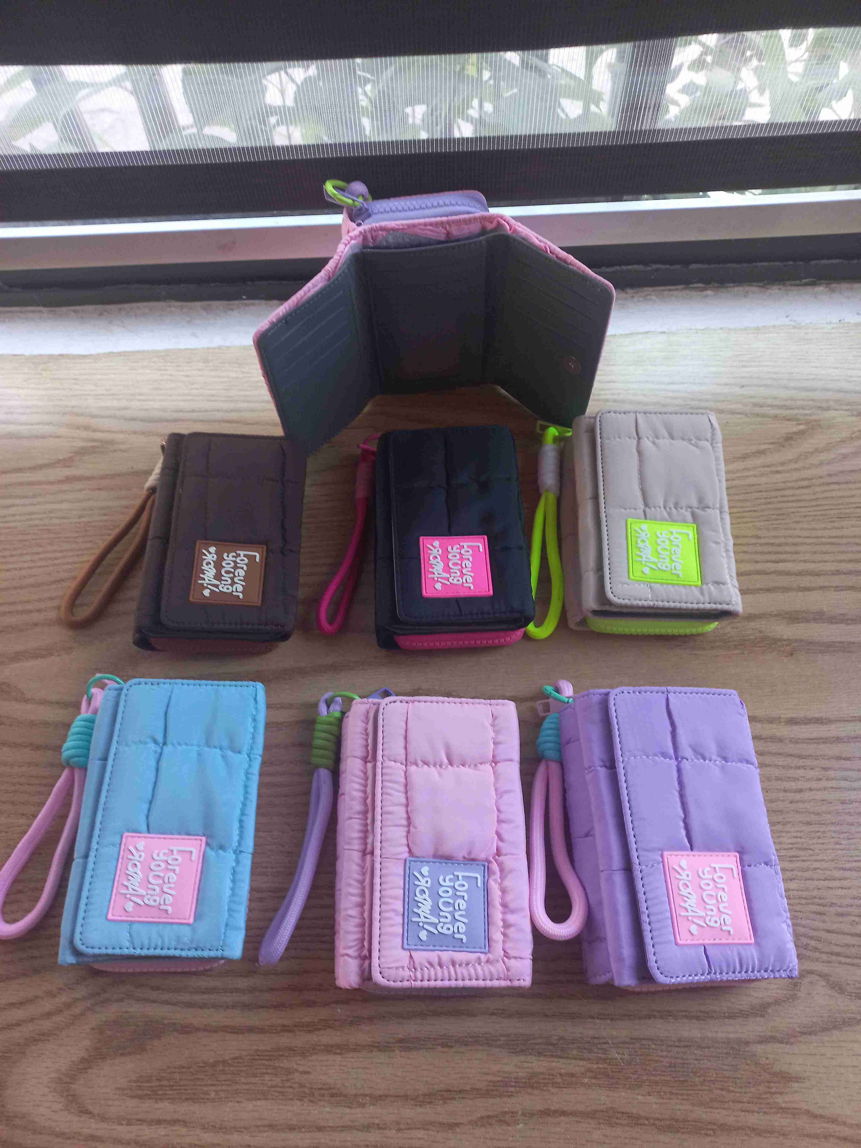 Billeteras acolchadas multicolor