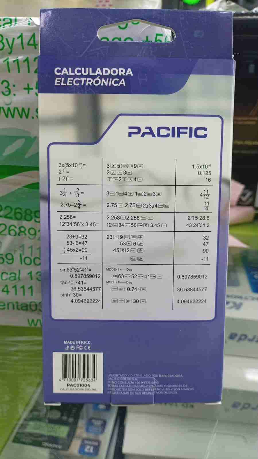 Calculadora Electrónica científica Pacific 12 Dígi - 2