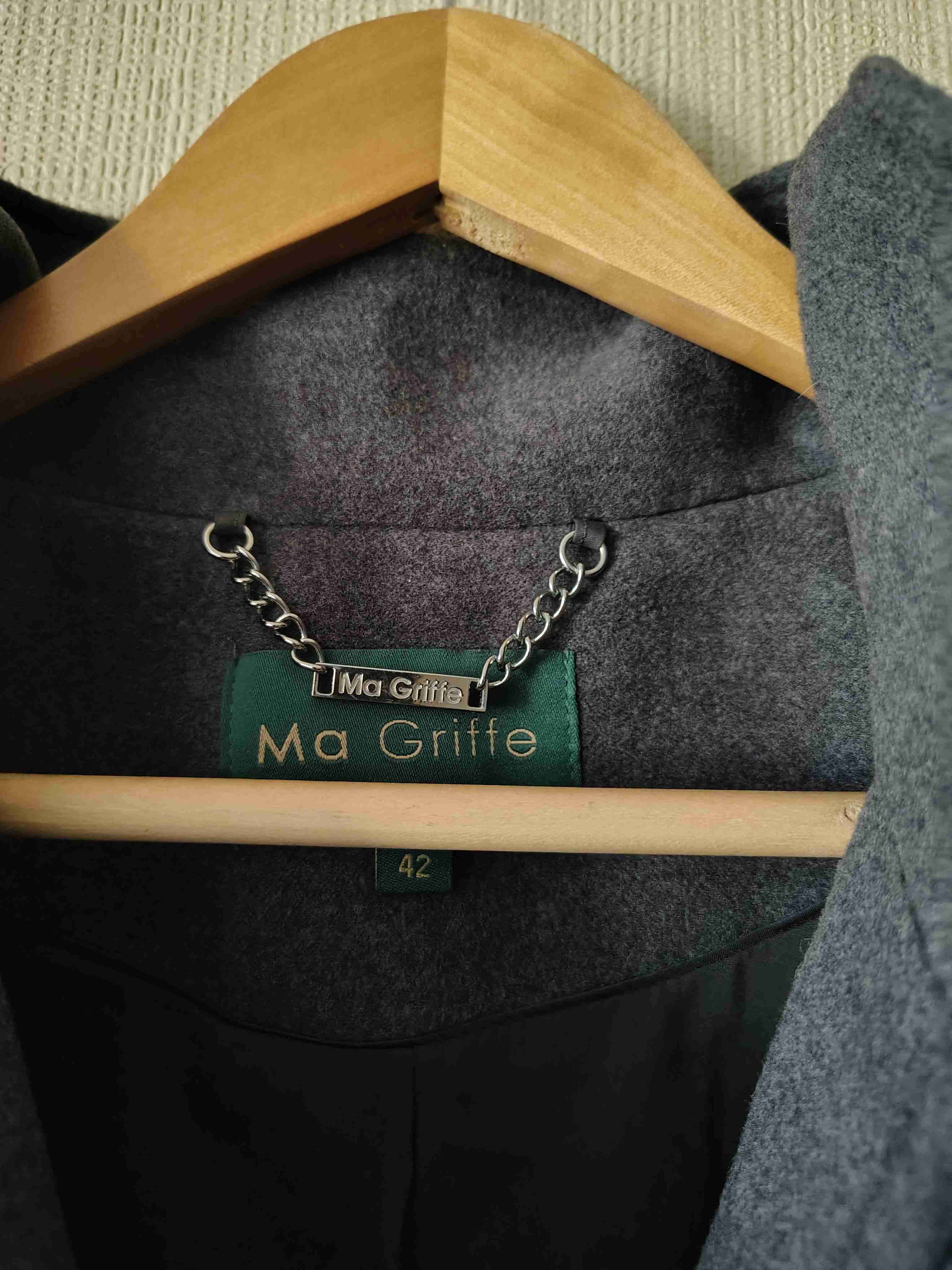 Abrigo gris oscuro con cremallera - miniatura 3